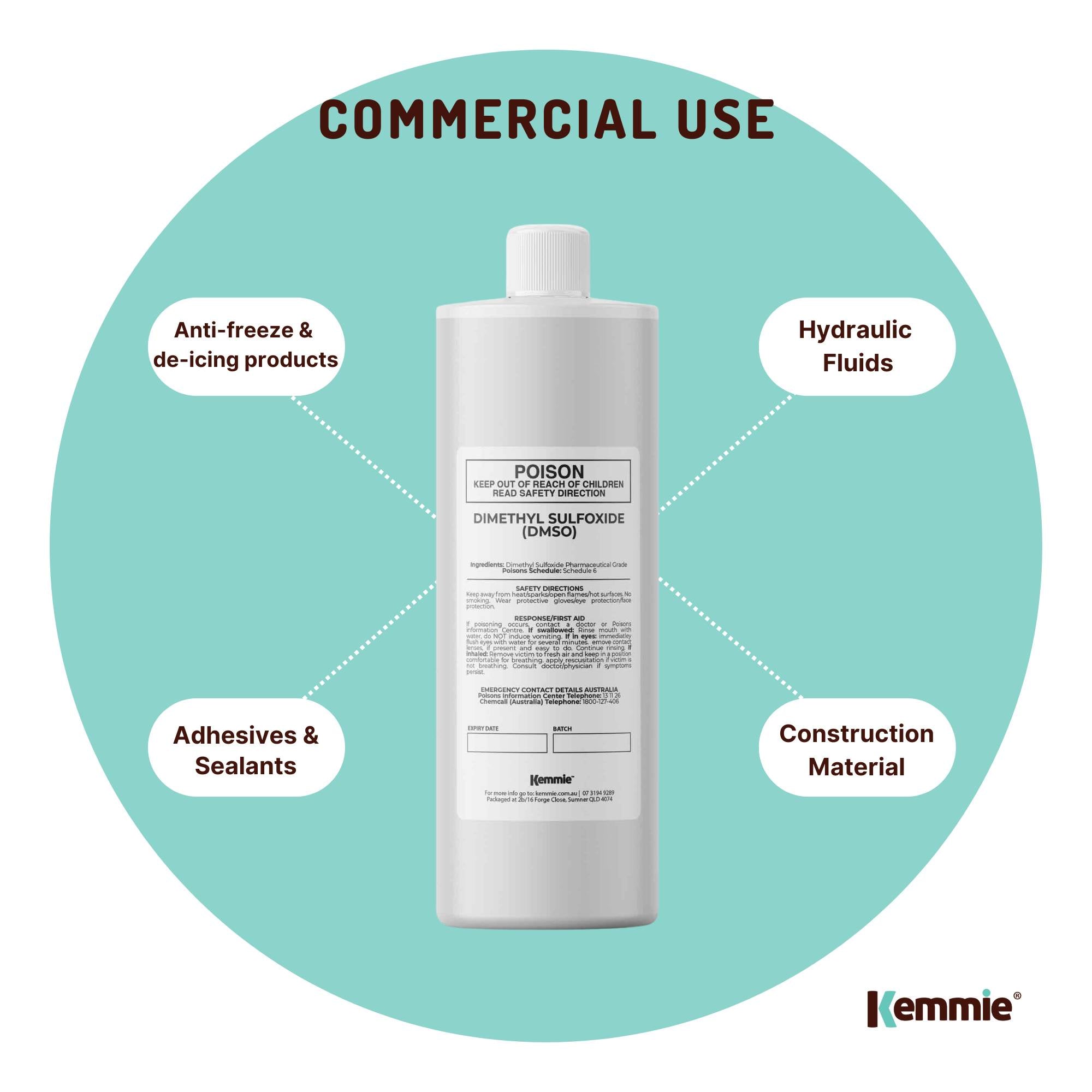 1L DMSO Liquid 99.9% Pure Pharmaceutical Dimethyl Sulfoxide Grade Solvent Bulk 8