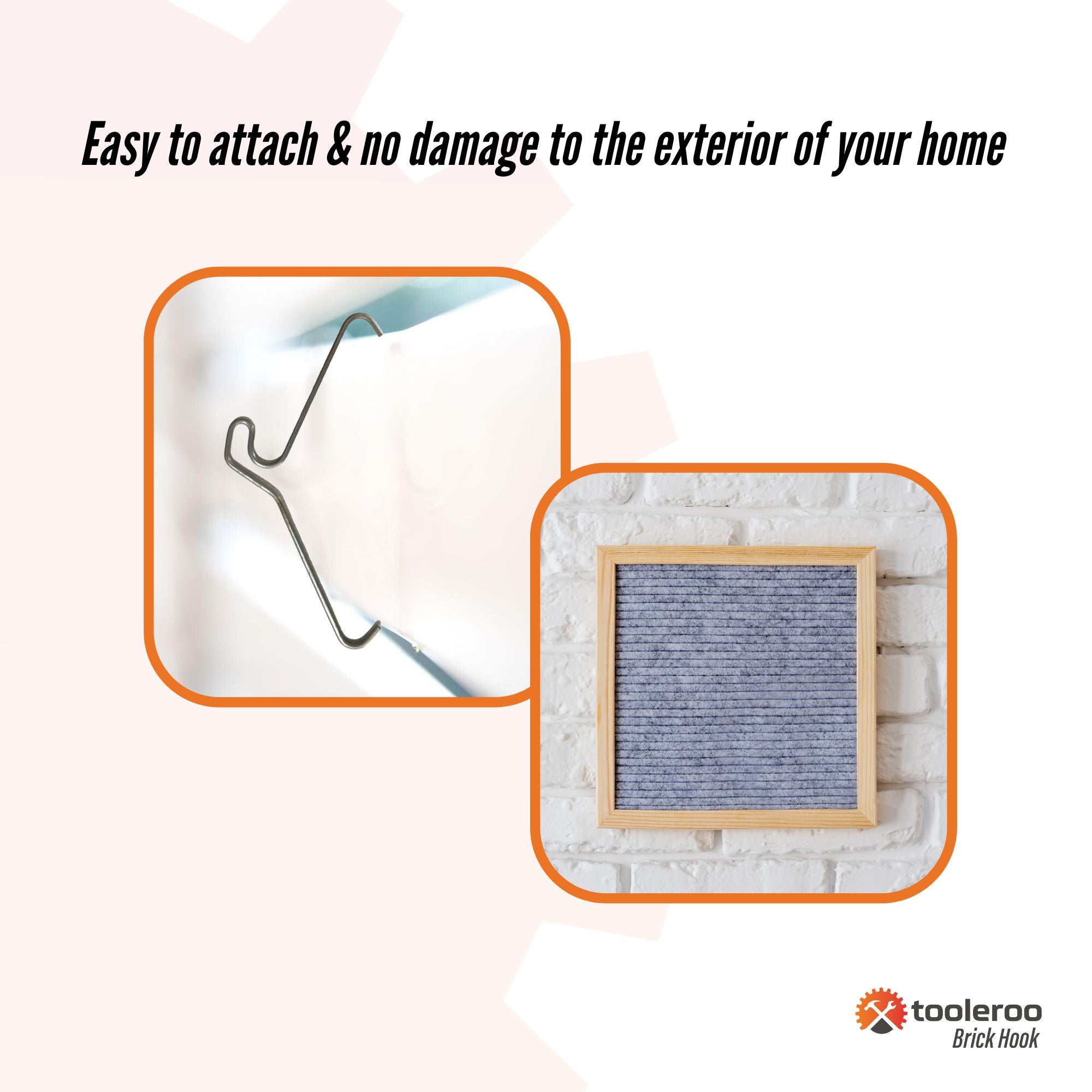 10 Pack 90mm (3.5") Brick Hooks - Wall Crab Clips Hangers For Pictures Plants 7