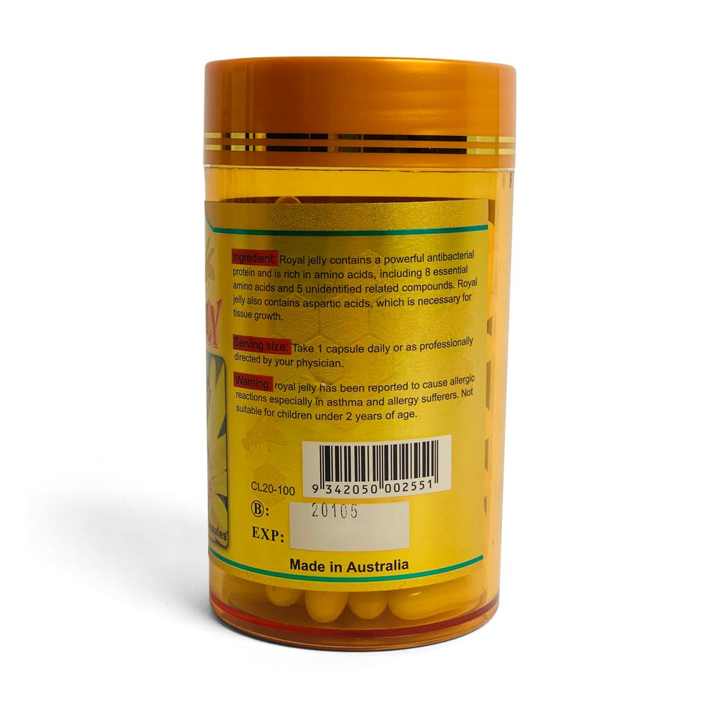 100x 1450mg Royal Bee Jelly Capsules Costar 100% Pure 3