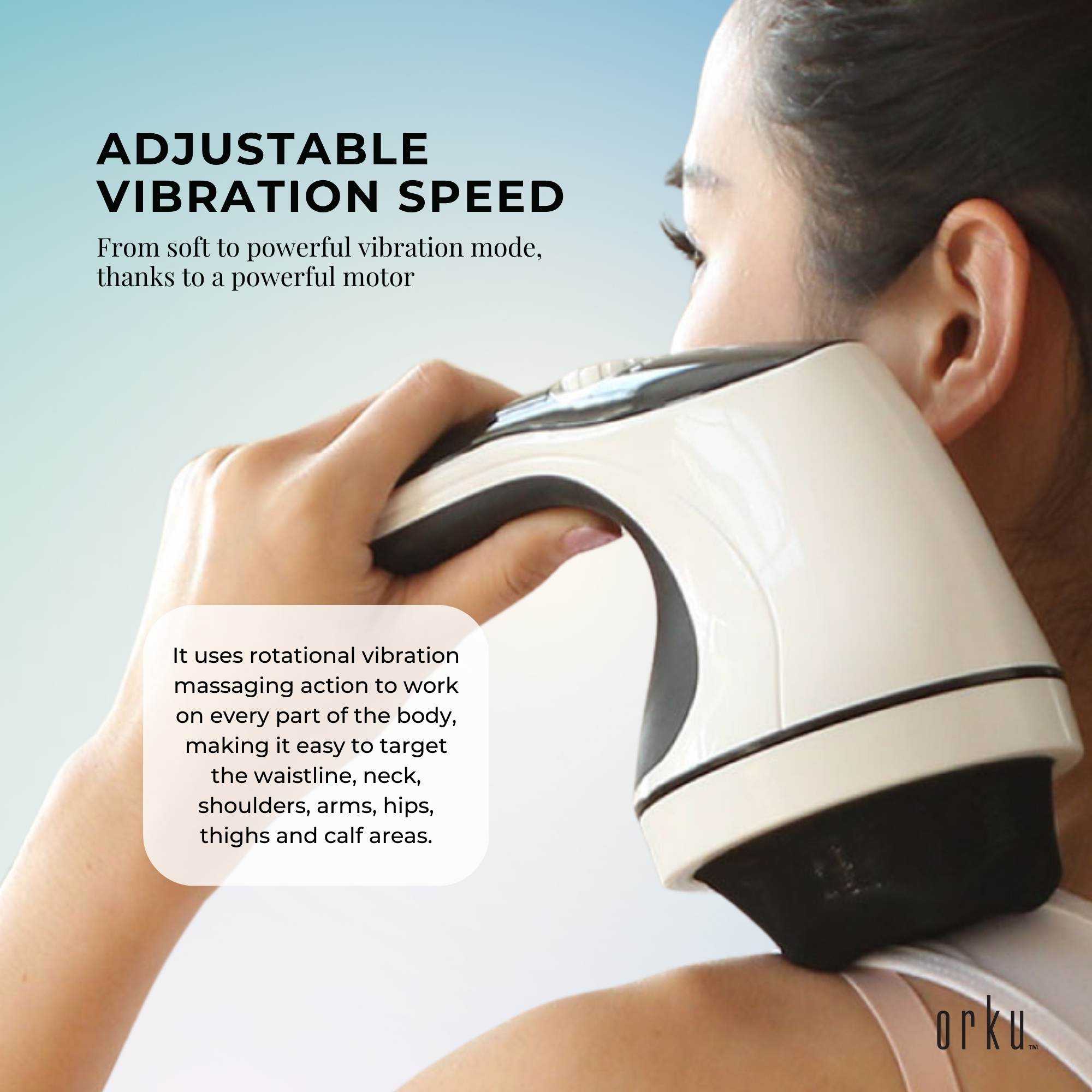 Full Body Vibration Handheld Massager - 4 Massage Heads Neck Shoulders Back Legs 6