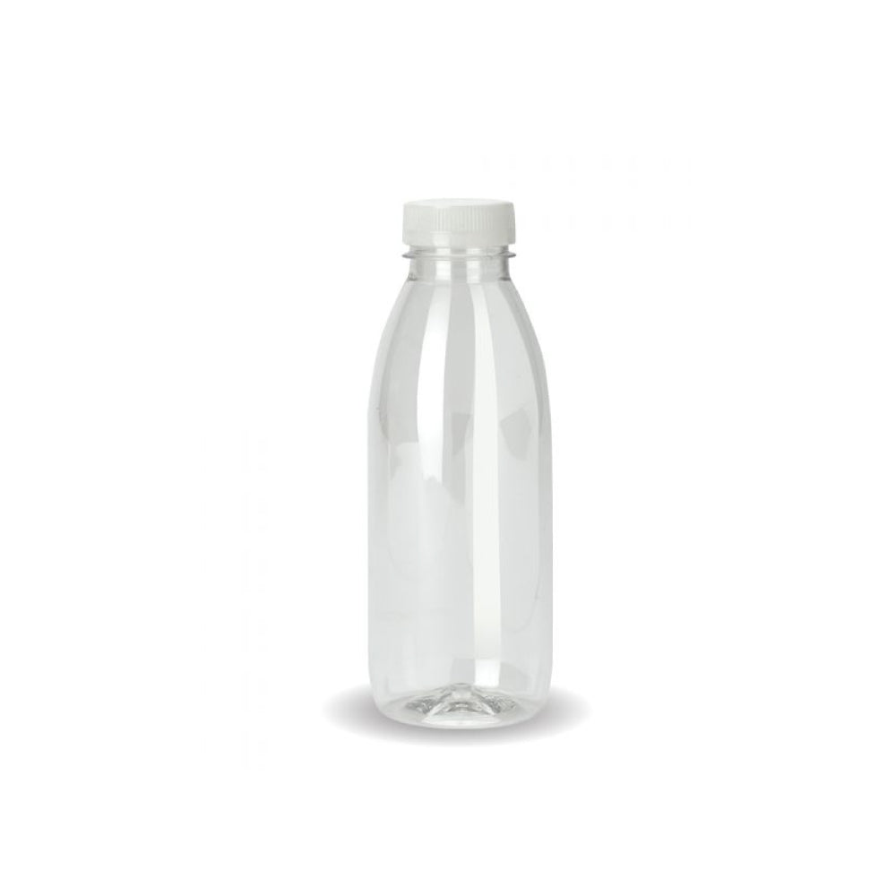 10x 300ml PET Juice Bottles + Tamper Evident Caps - Empty Plastic Recyclable Clear 3