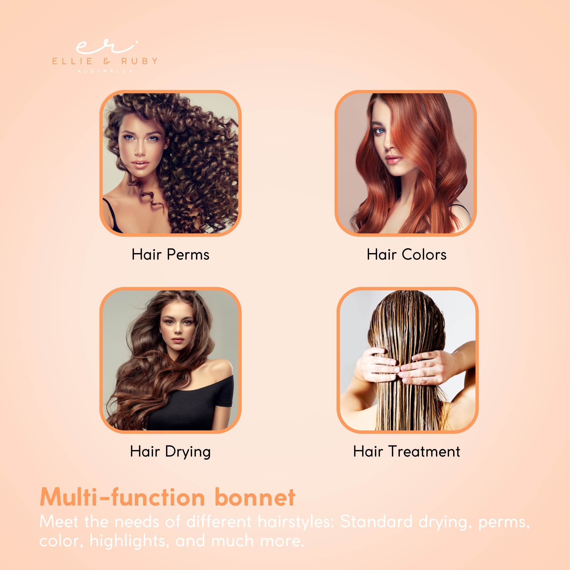 Ellie & Ruby Hanging Hooded Hair Dryer Wall Mounted Bonnet Hood Salon Hairdryer 6