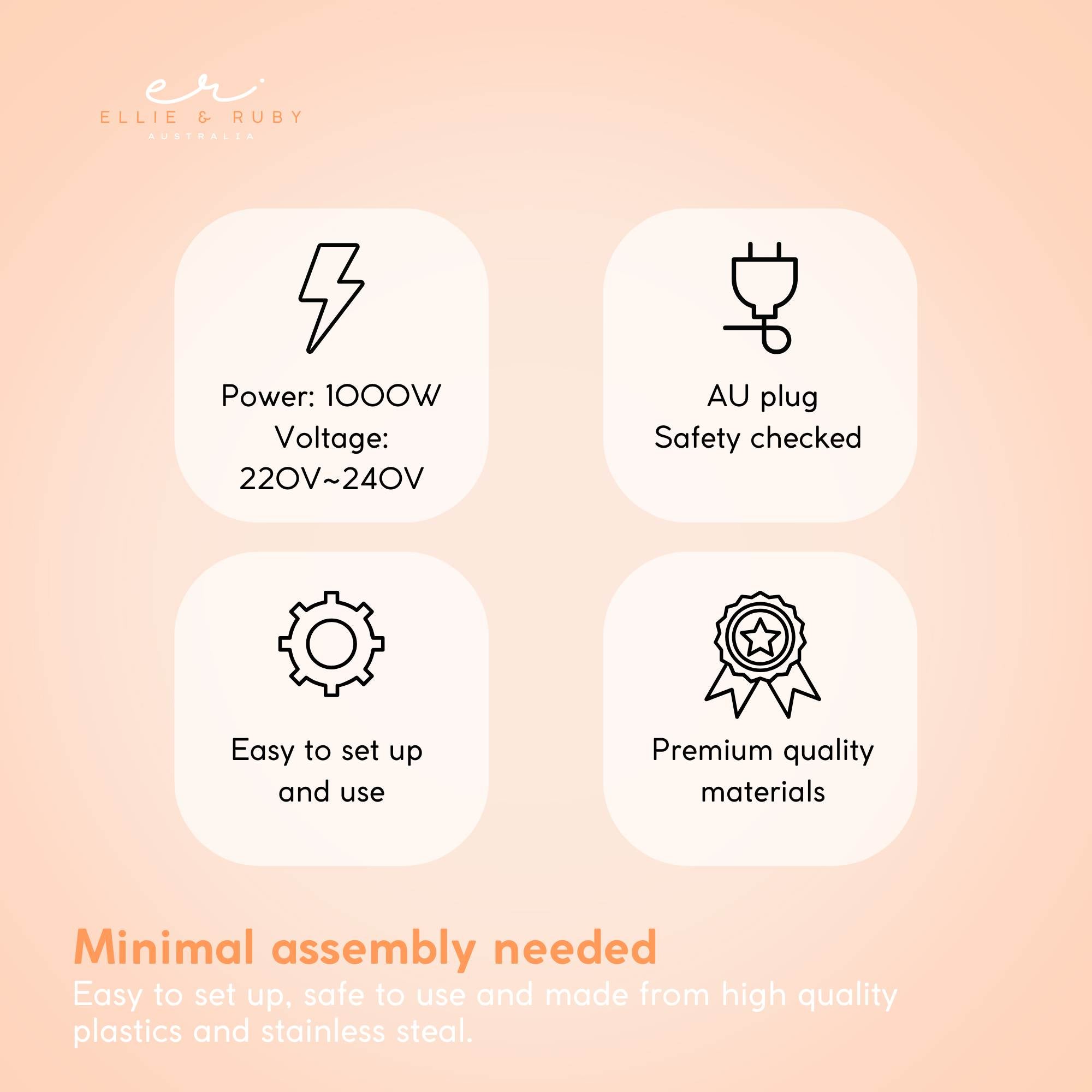 Ellie & Ruby Hanging Hooded Hair Dryer Wall Mounted Bonnet Hood Salon Hairdryer 8