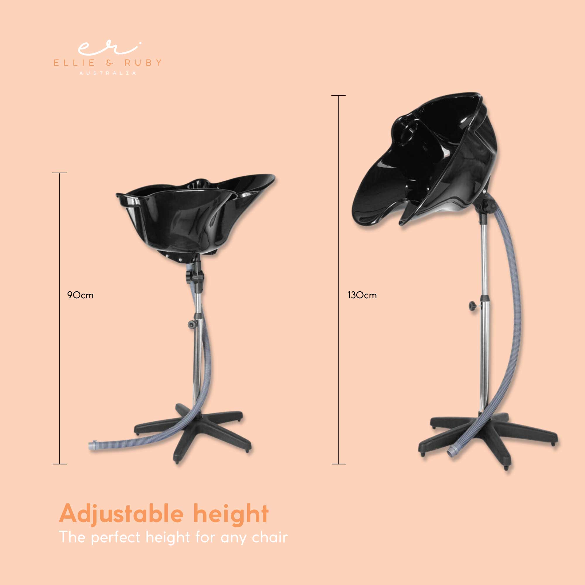 Ellie & Ruby Large Portable Hairdressing Salon Basin Hair Washing Deep Sink Bowl 3