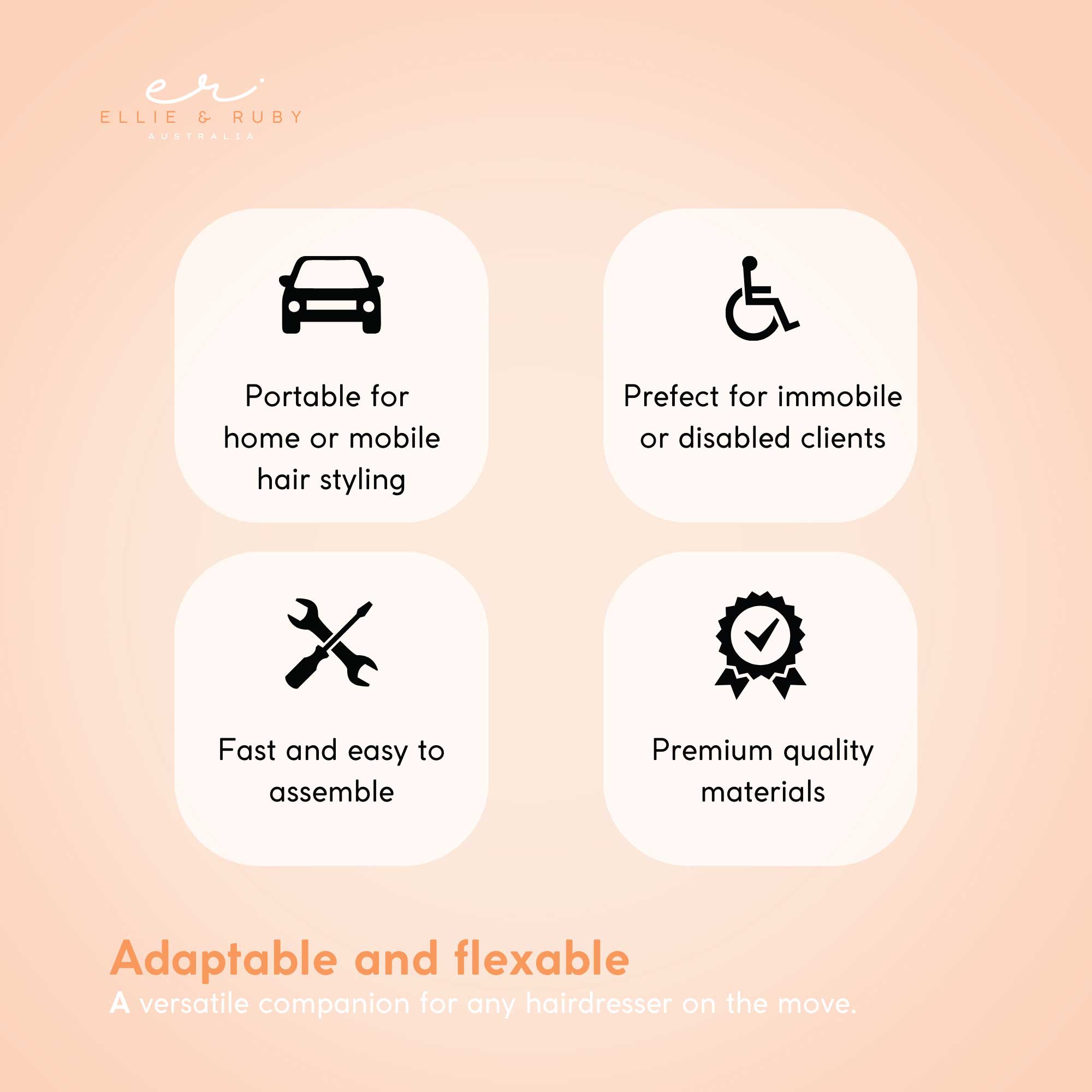 Ellie & Ruby Large Portable Hairdressing Salon Basin Hair Washing Deep Sink Bowl 7