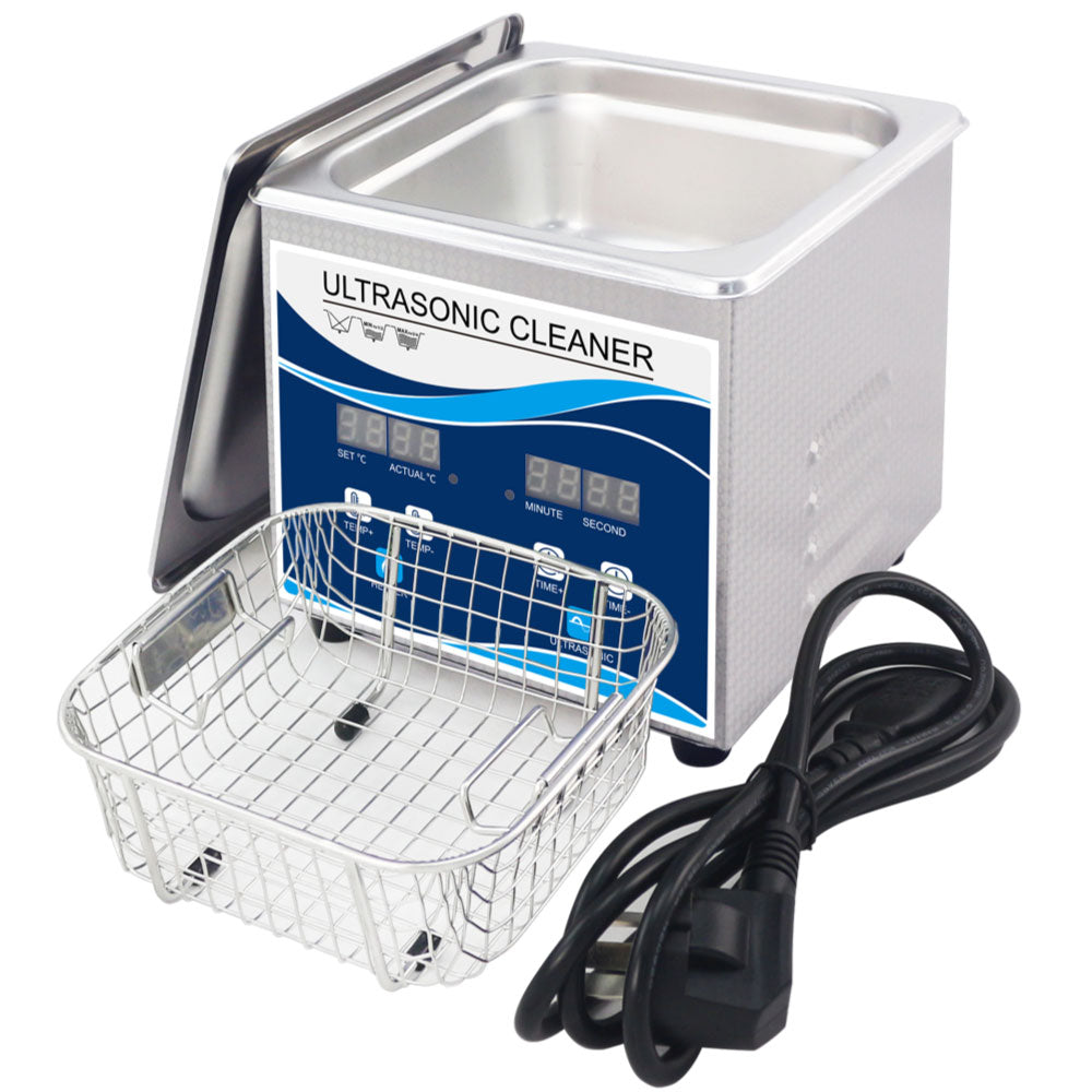 1.3L Digital Ultrasonic Cleaner Jewelry Ultra Sonic Bath Degas Parts Cleaning 4