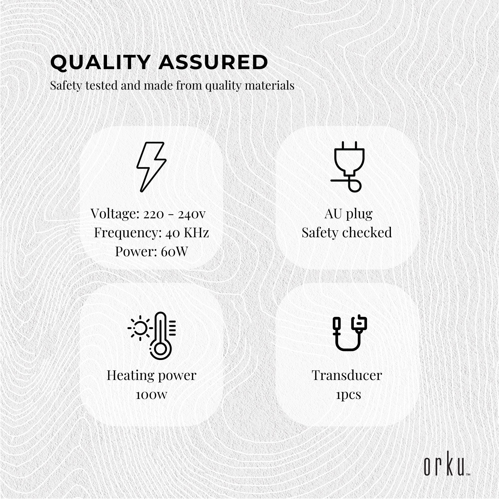 2L Digital Ultrasonic Cleaner Jewelry Ultra Sonic Bath Degas Parts Cleaning 9