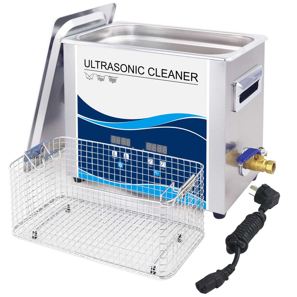 6.5L Digital Ultrasonic Cleaner Jewelry Ultra Sonic Bath Degas Parts Cleaning 3