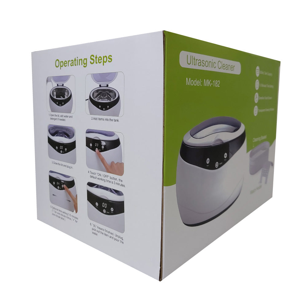 650ml Digital Ultrasonic Cleaner Ultra Sonic Bath Heated Parts Jewelry Cleaning 5