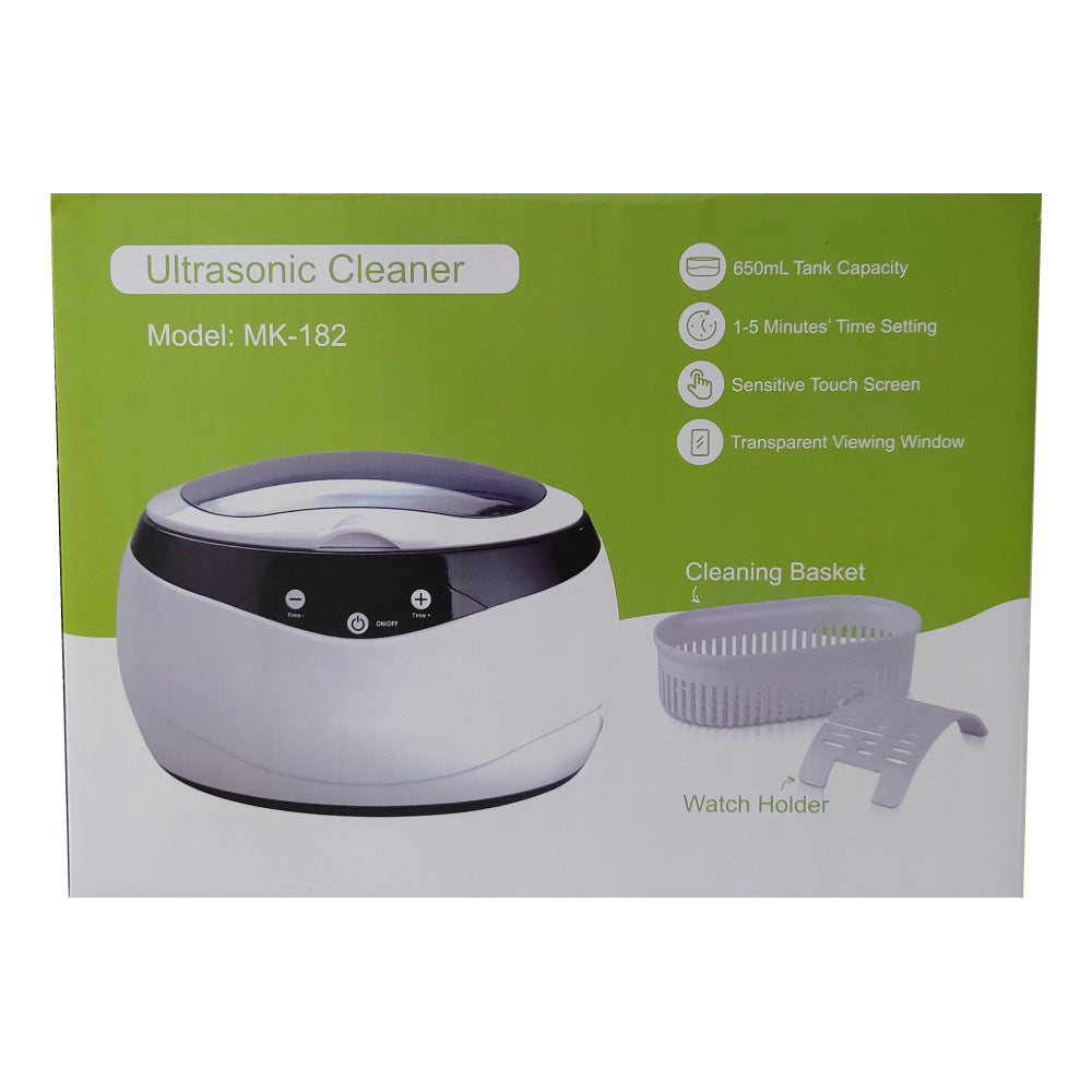 650ml Digital Ultrasonic Cleaner Ultra Sonic Bath Heated Parts Jewelry Cleaning 6