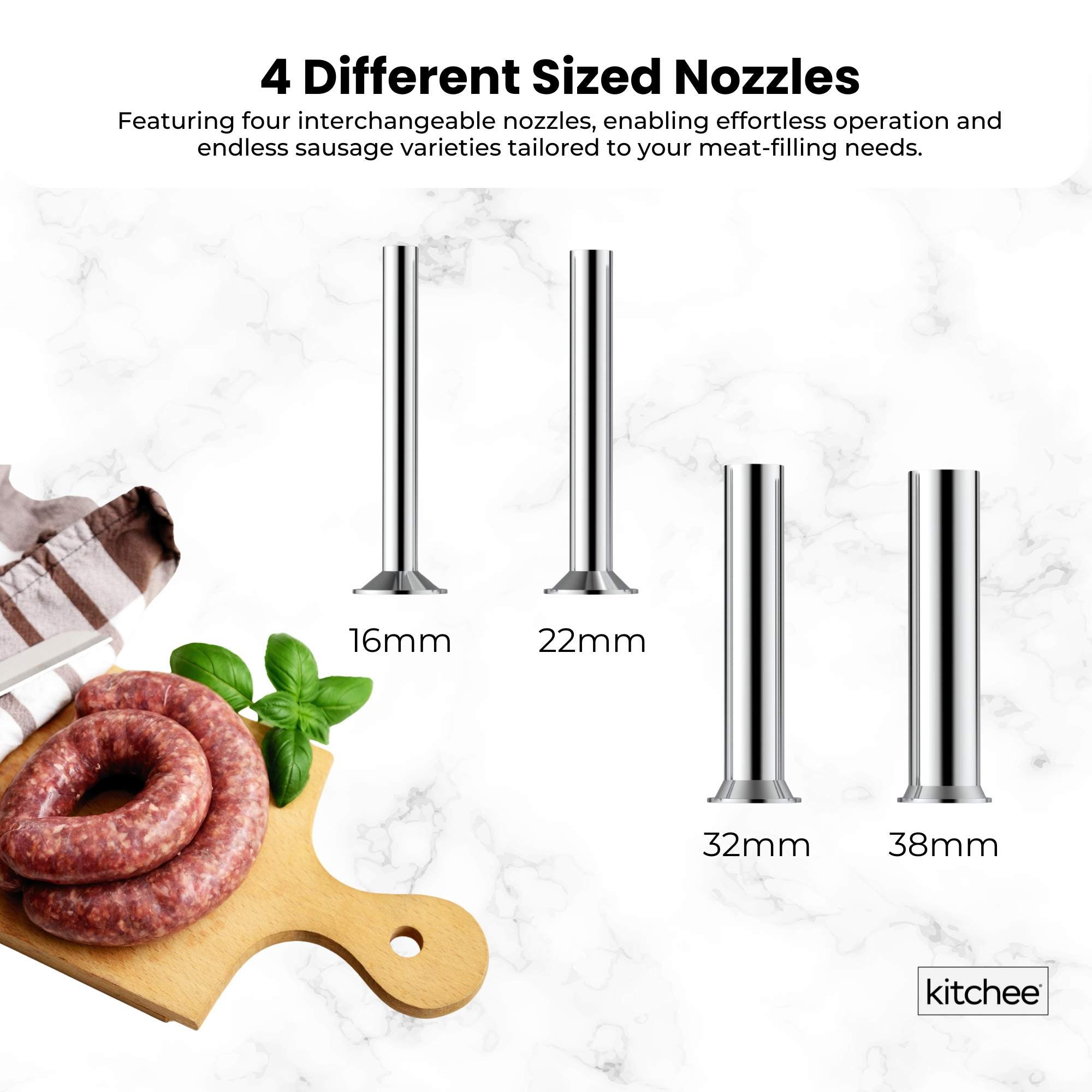 7L Manual Vertical Sausage Filler - Stainless Stuffer Meat Press Machine 4