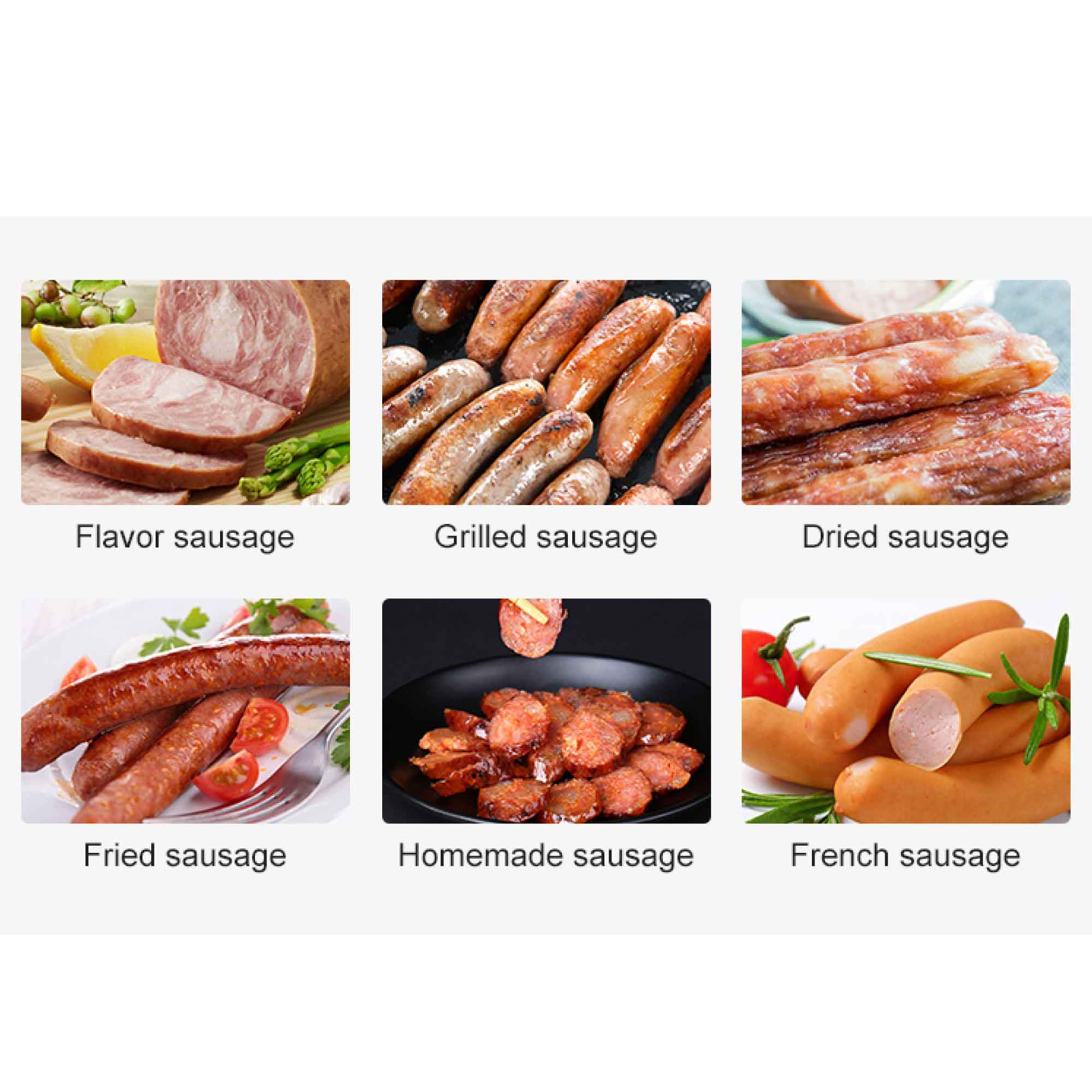 3L Manual Horizontal Sausage Filler - Stainless Stuffer Meat Press Machine 8