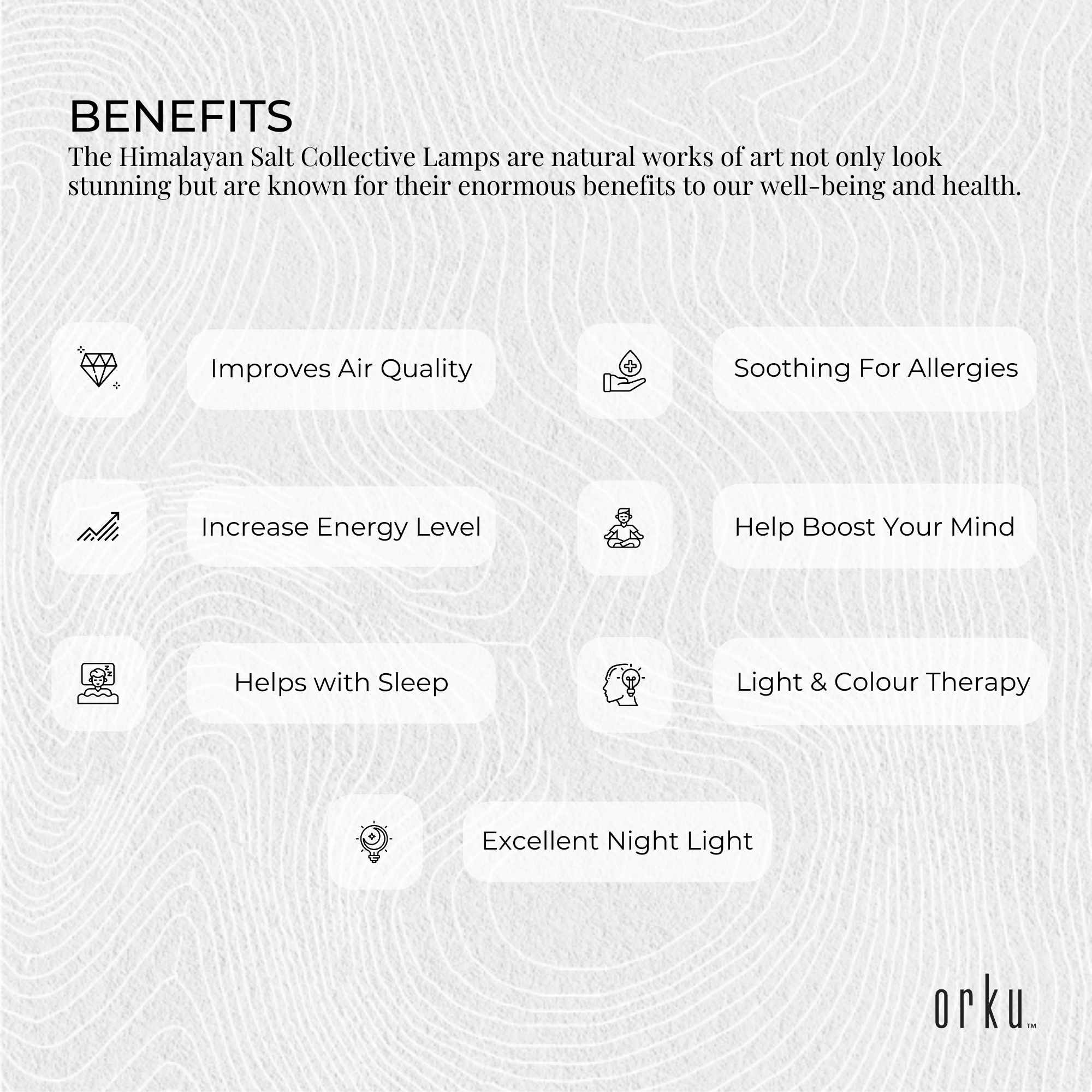 USB Himalayan Salt Lamp - Cylinder Carved Shape Pink Crystal Rock LED Light 7