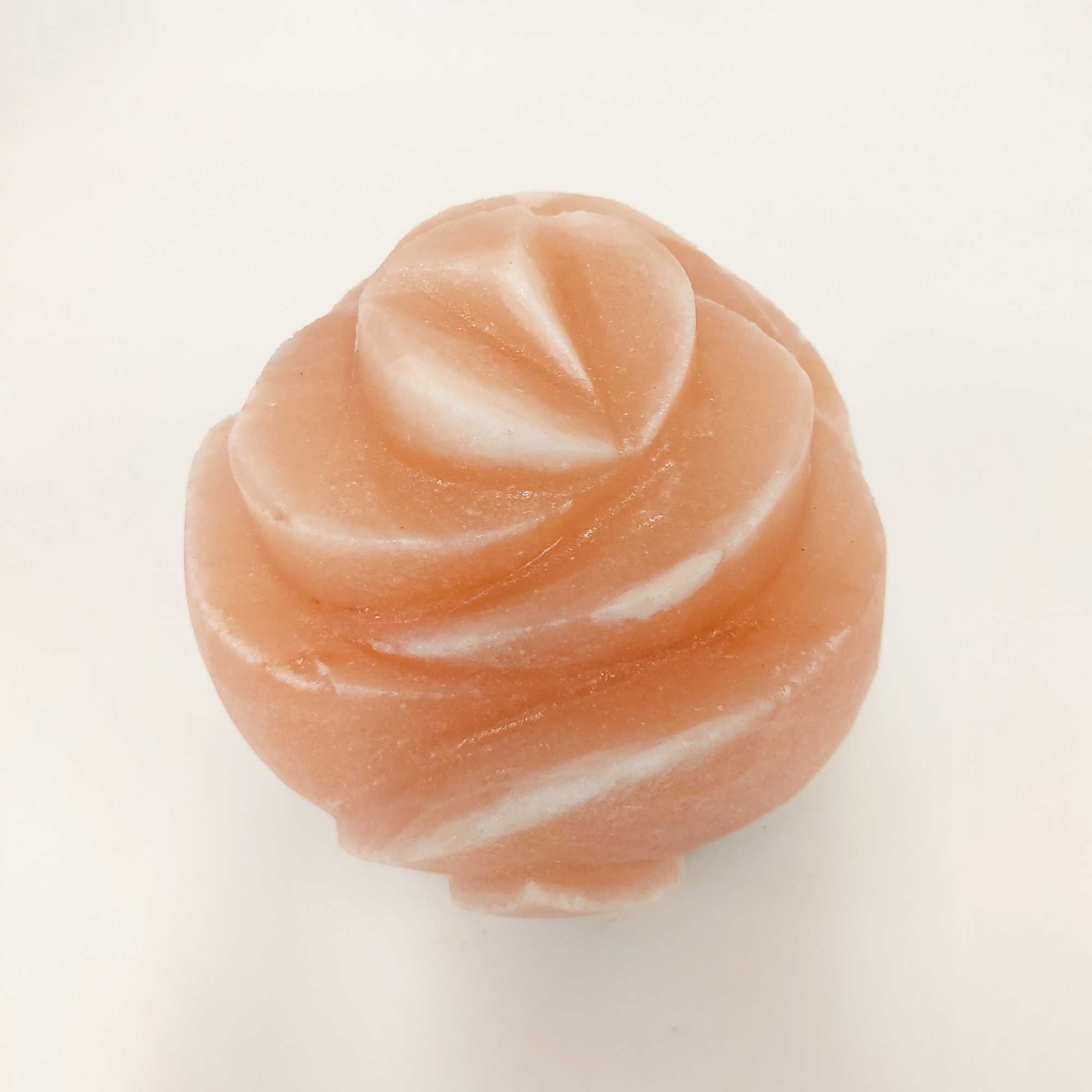 12V 12W Rose Himalayan Pink Salt Lamp Carved Flower Rock Crystal Light Bulb On/Off 3