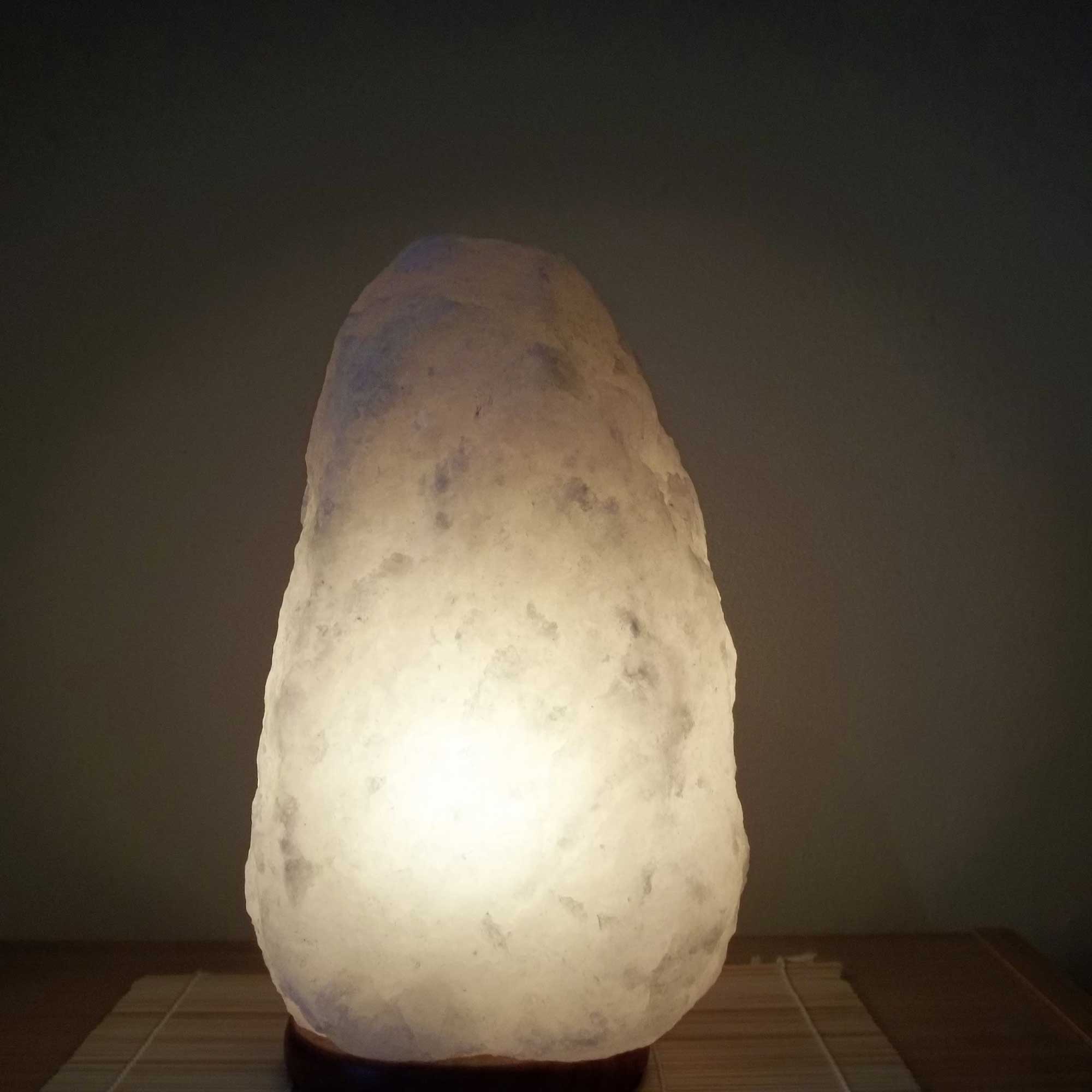 12V 12W 1-2Kg Himalayan White Salt Lamp Crystal Rock Natural Shape Unique Lamps 7