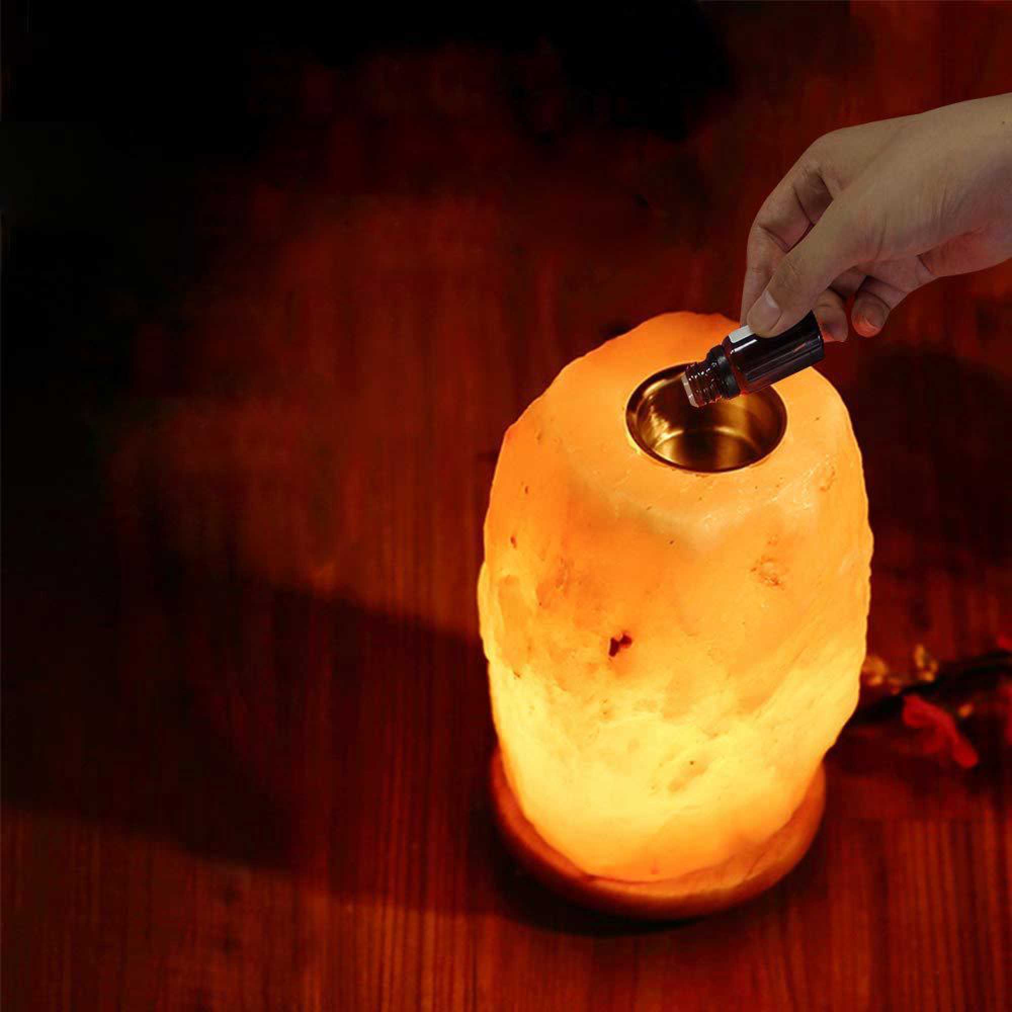 12V 12W 3-5kg Himalayan Pink Salt Diffuser Essential Oil Lamp Aromatherapy On/Off 6