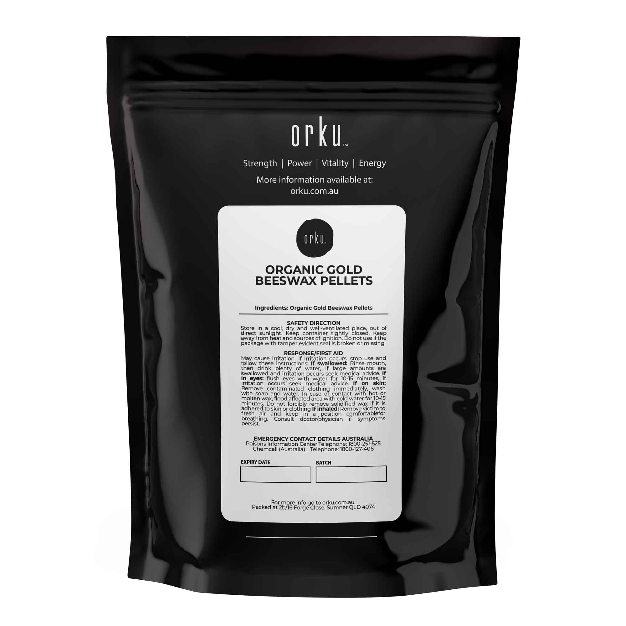 1kg Orku Organic Beeswax Pellets Yellow - Cosmetic Grade Quality Pure Bees Wax 3