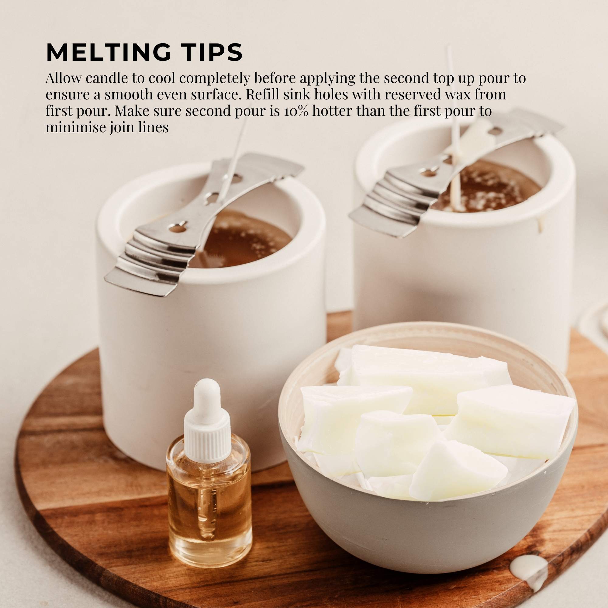 2Kg Paraffin Wax Blocks - Refined Hard Unscented Chunks 60/62 Candle Soap Making 7