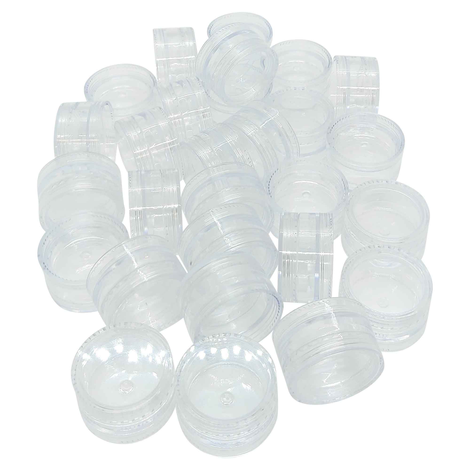 10x 3ml Lip Balm Containers Jars + Lids - Small Cosmetic Cream Sample Pot 3