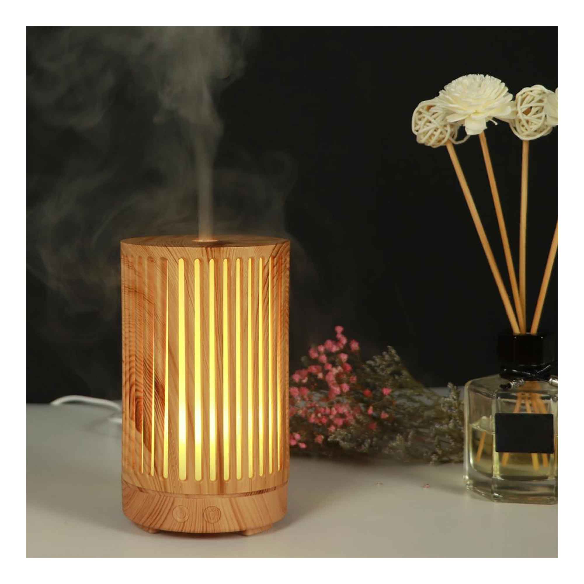 Essential Oil Aroma Diffuser - 200ml Remote Cylinder Aromatherapy Air Humidifier 7