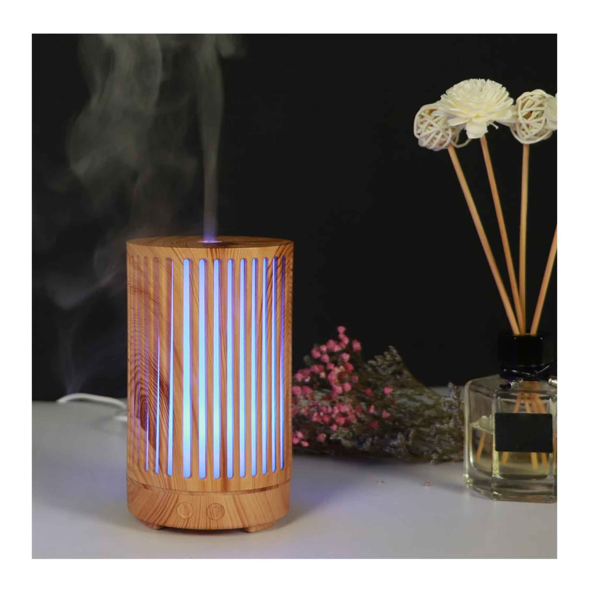 Essential Oil Aroma Diffuser - 200ml Remote Cylinder Aromatherapy Air Humidifier 8
