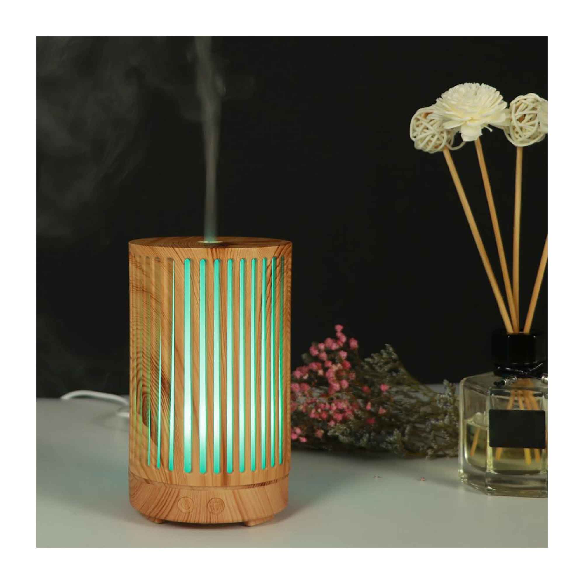 Essential Oil Aroma Diffuser - 200ml Remote Cylinder Aromatherapy Air Humidifier 9