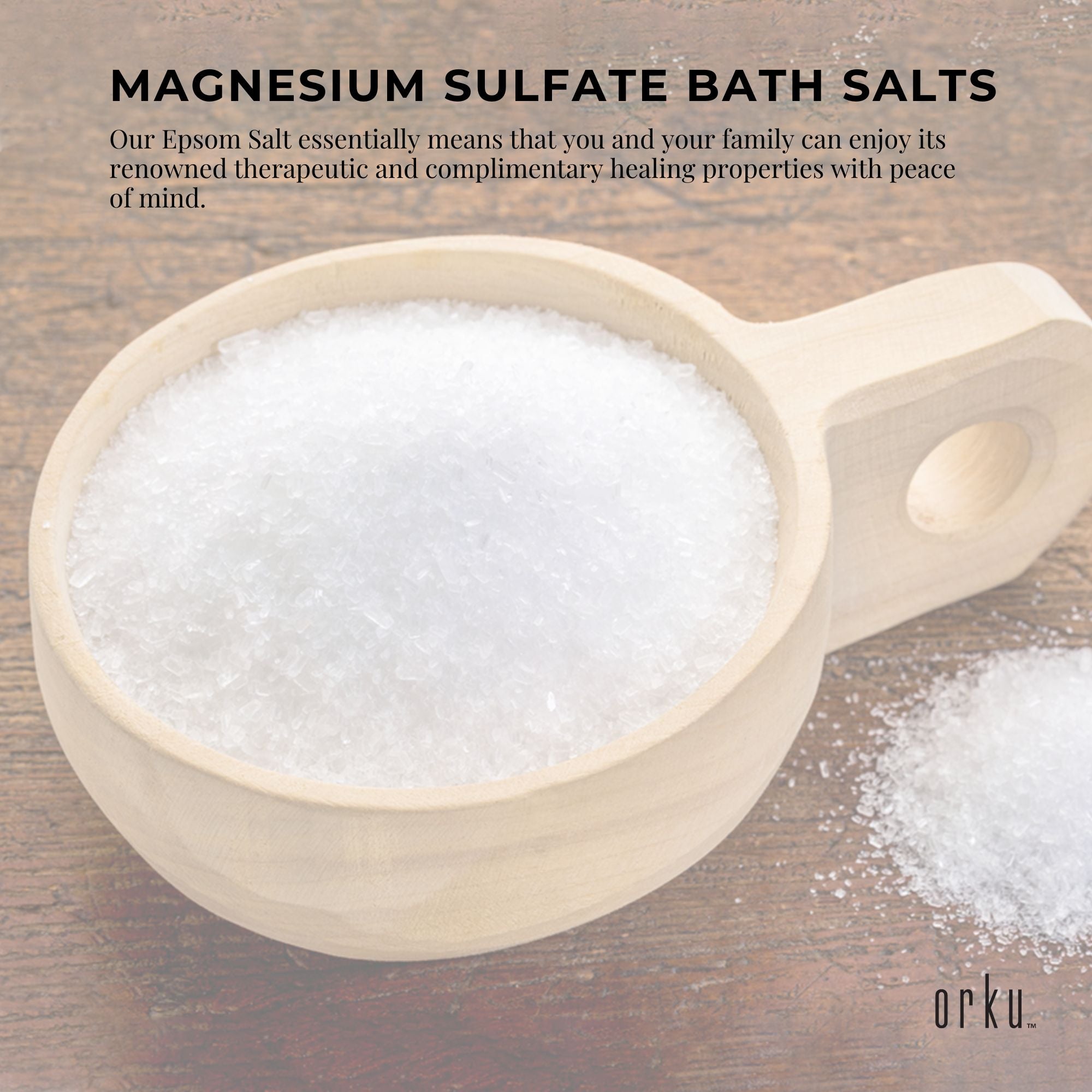 Orku 10Kg Epsom Salt - USP Grade Magnesium Sulfate Body Bath Salts 6