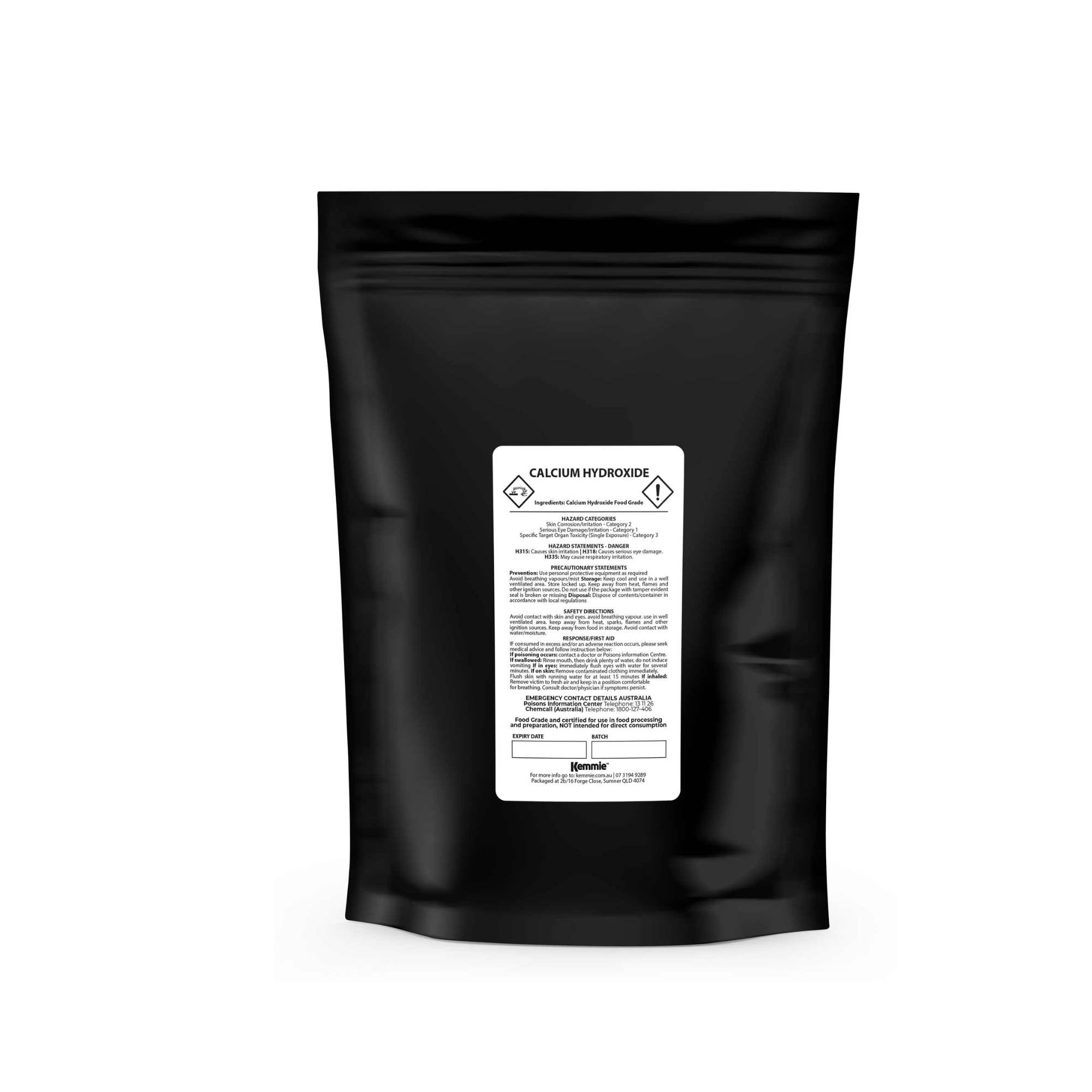 100g Food Grade Calcium Hydroxide Powder - FCC Hydrated Slaked Pickling Lime