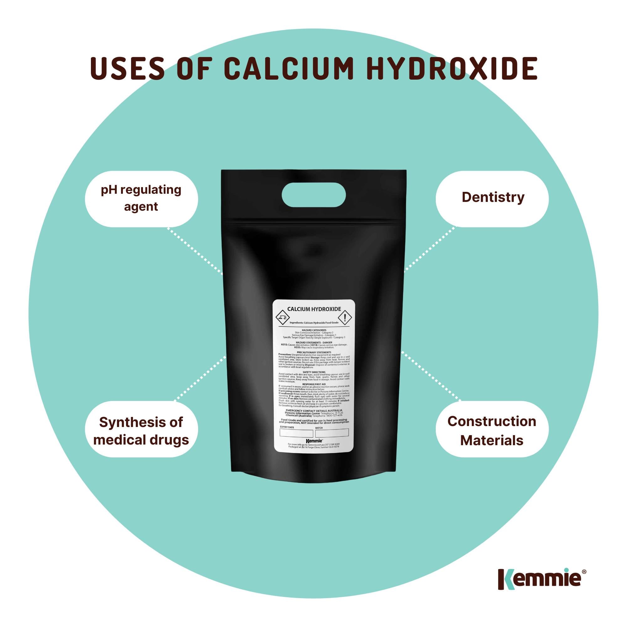 5Kg Food Grade Calcium Hydroxide Powder - FCC Hydrated Slaked Pickling Lime 8