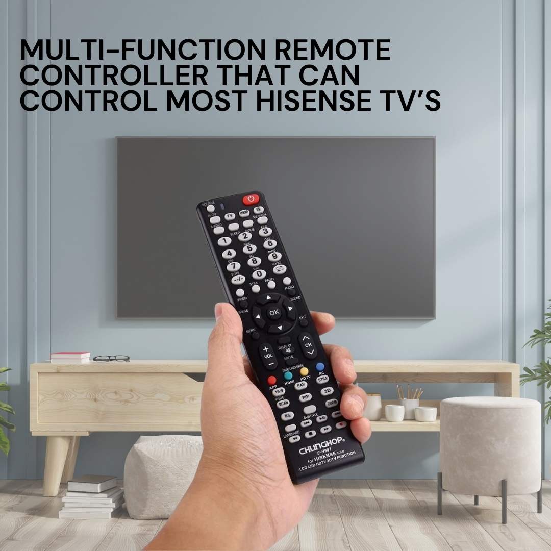 Chunghop Universal TV Remote Control Compatible with Hisense LCD Smart HD Plasma 3