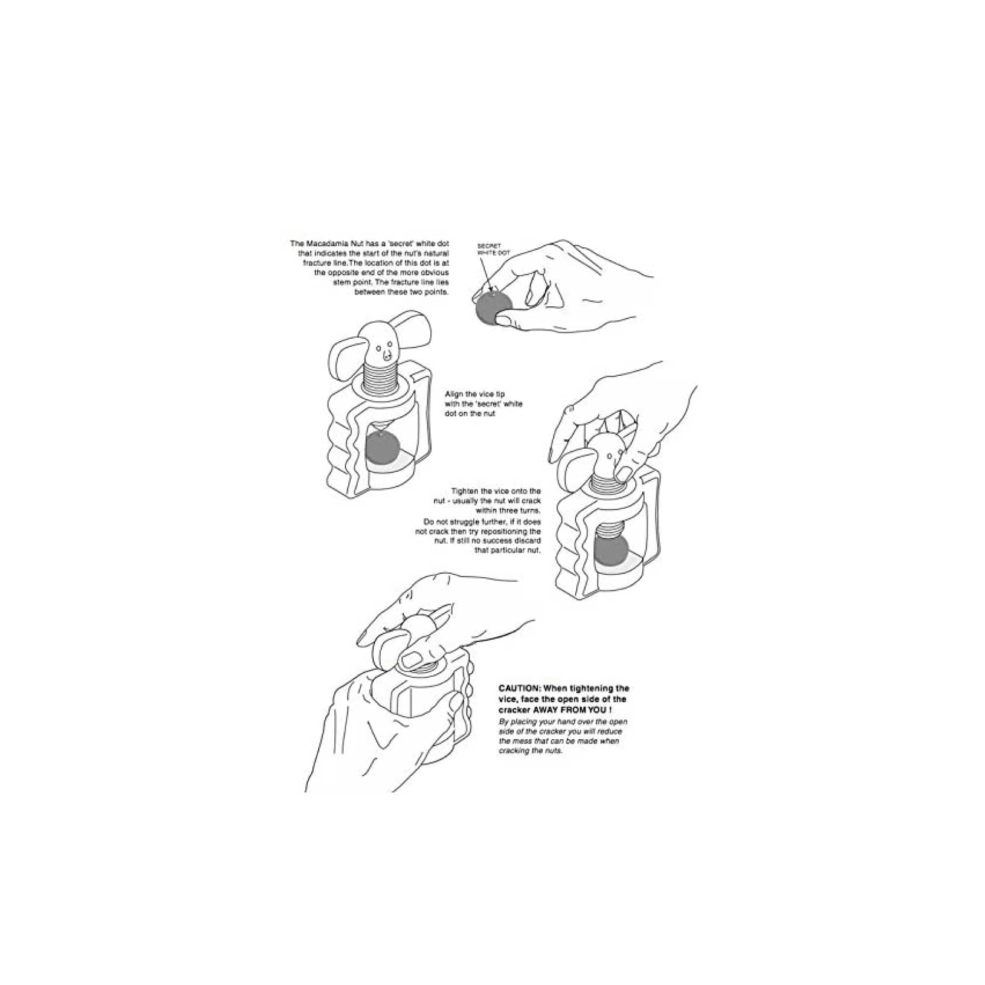 Crack A Mac Macadamia Nut Cracker Handheld Opener Australian Made Kitchen Tool 6