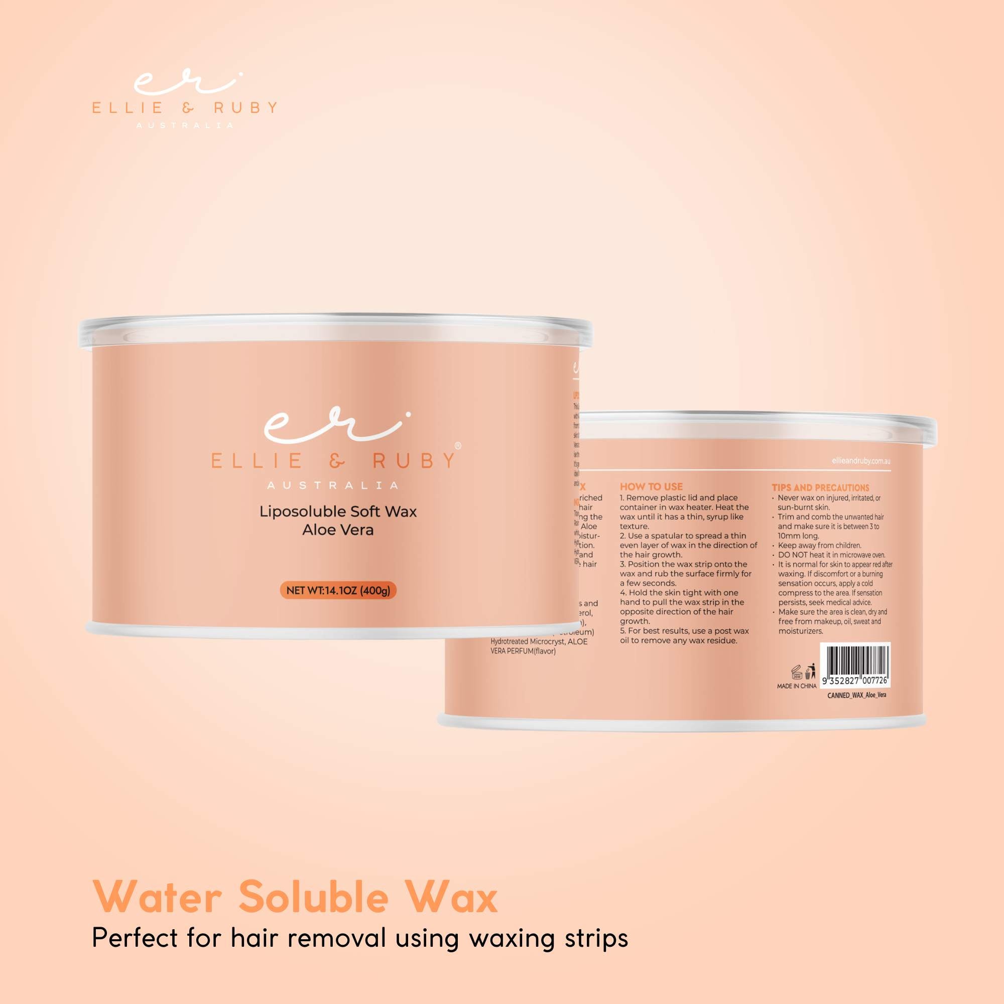 400g Soft Wax Hair Removal - Aloe Vera Depilatory For Salon Pot Warmer 3