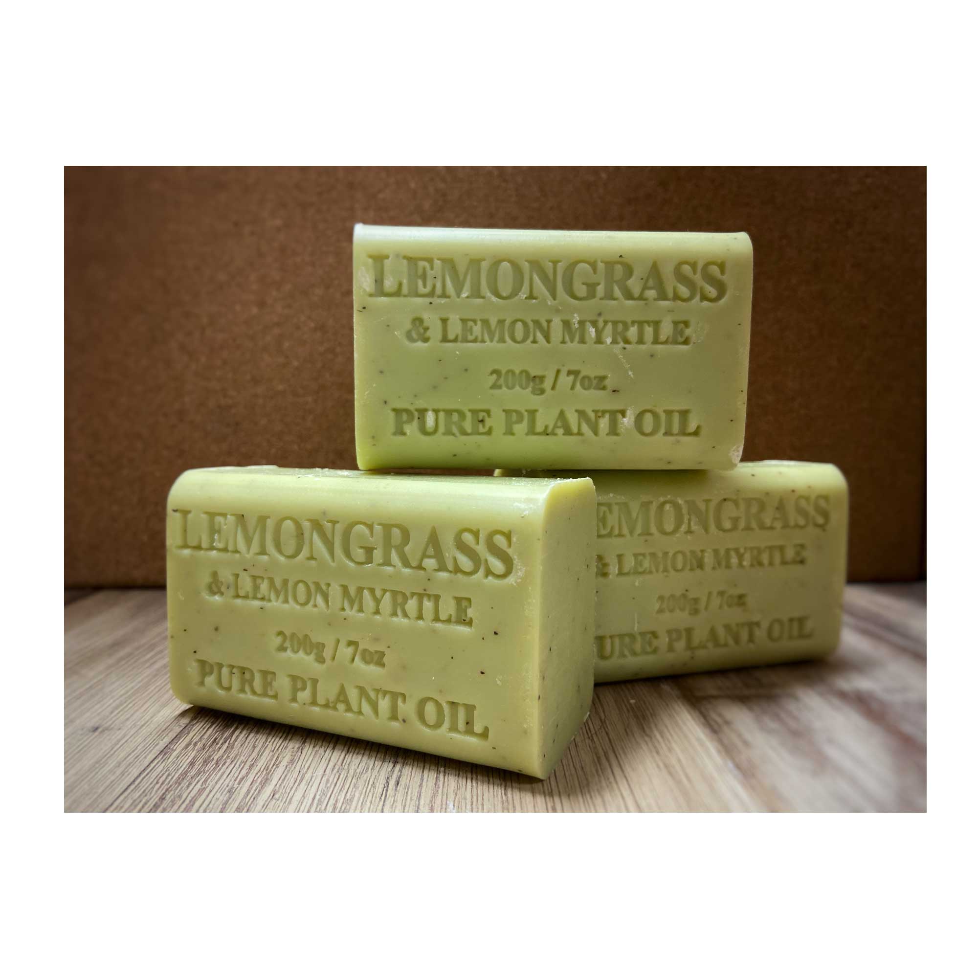 65x 200g Plant Oil Soap Lemongrass Lemon Myrtle Pure Vegetable Bar Australian 3