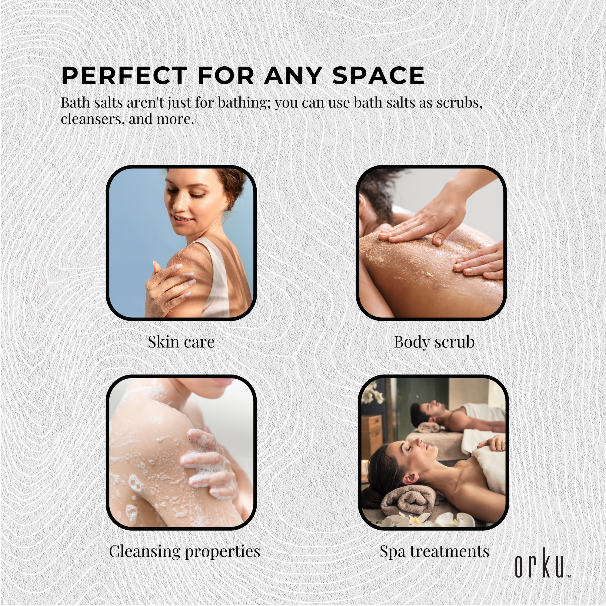 100g Pink Himalayan Bath Salts - Natural Crystal Rocks - Spa Therapy Body Scrub 7