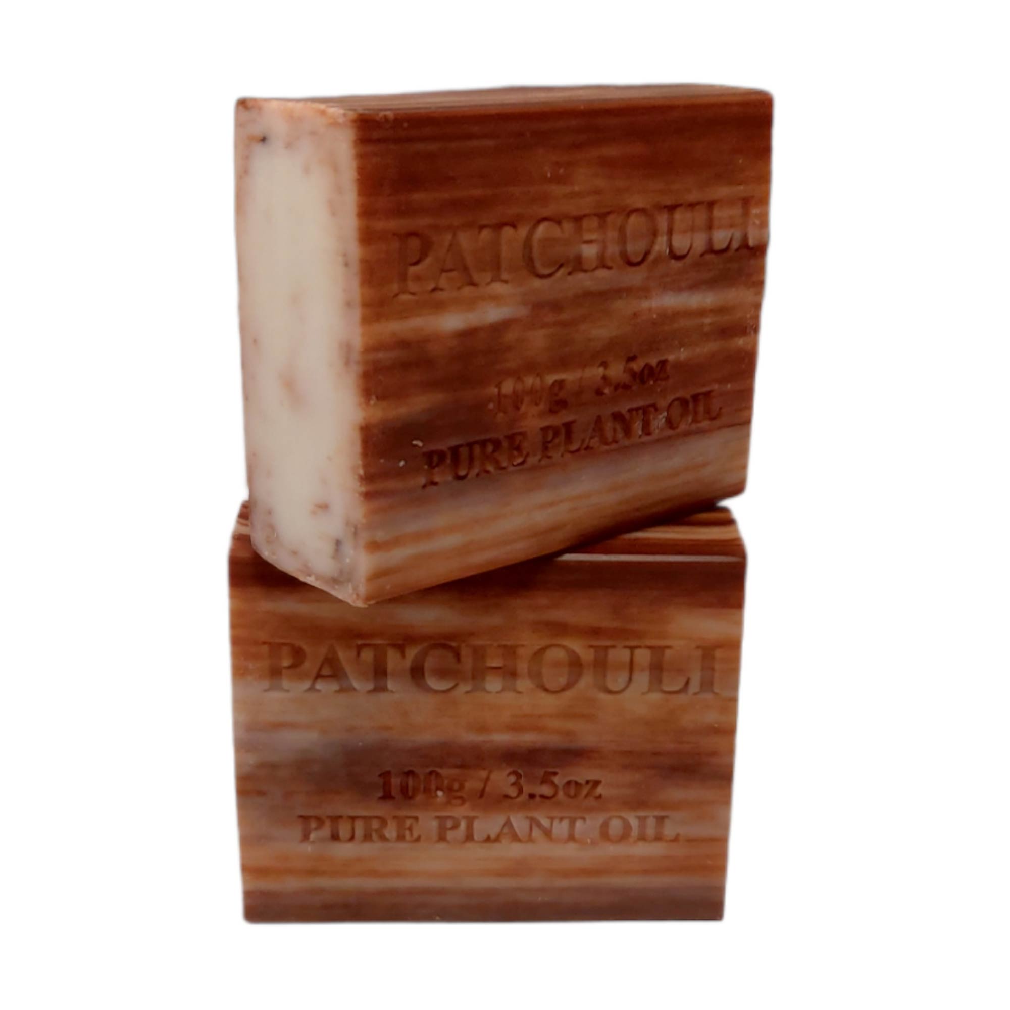 10x 100g Plant Oil Soap Patchouli Scent Pure Natural Vegetable Base Bar 3