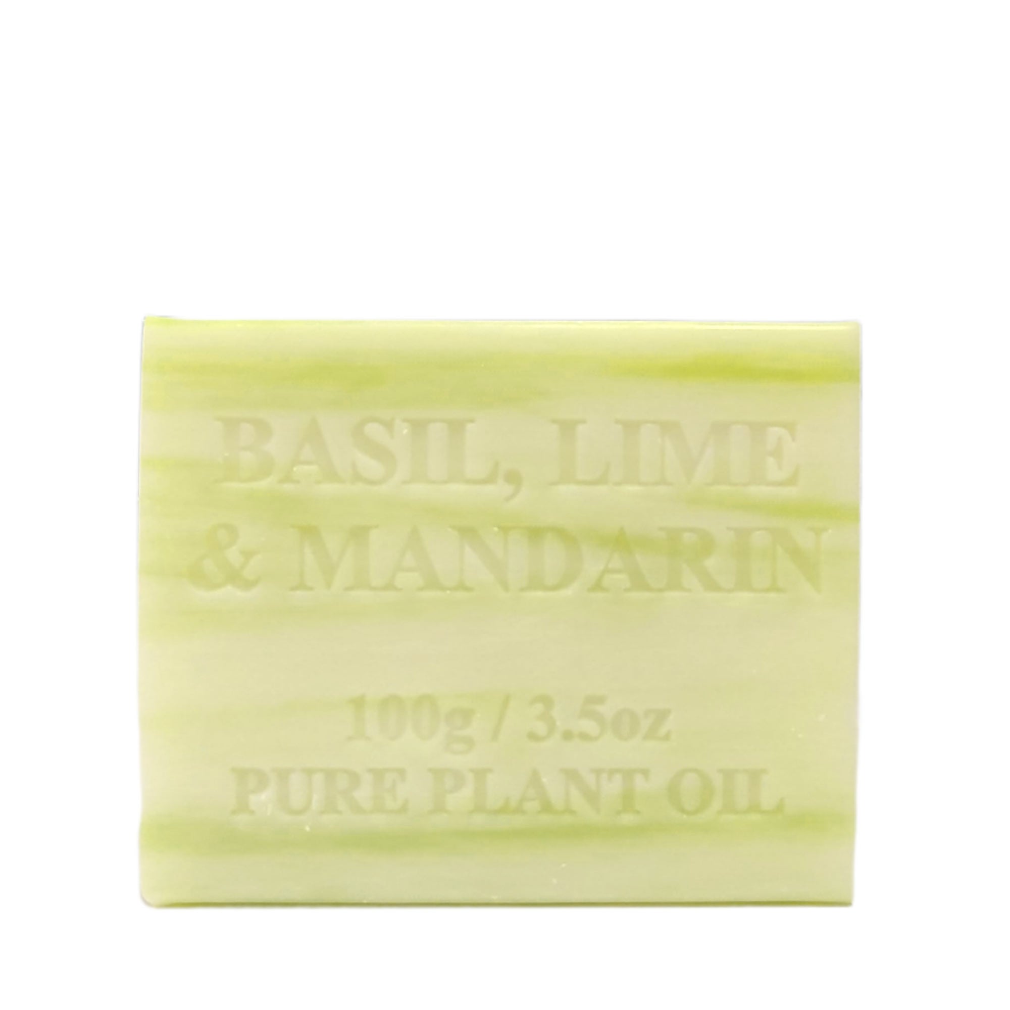 10x 100g Plant Oil Soap Basil Lime Mandarin Scent Pure Natural Vegetable Base Bar 3