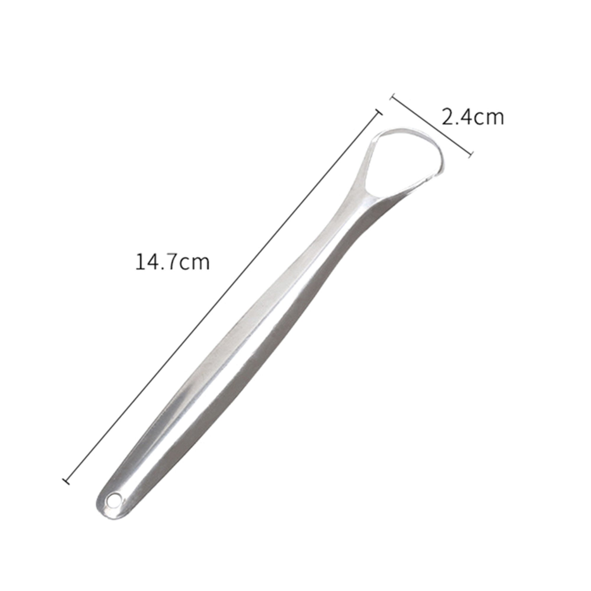 Stainless Steel Tongue Scraper Cleaner Oral Hygiene Reduce Bad Breath Metal Tool 3