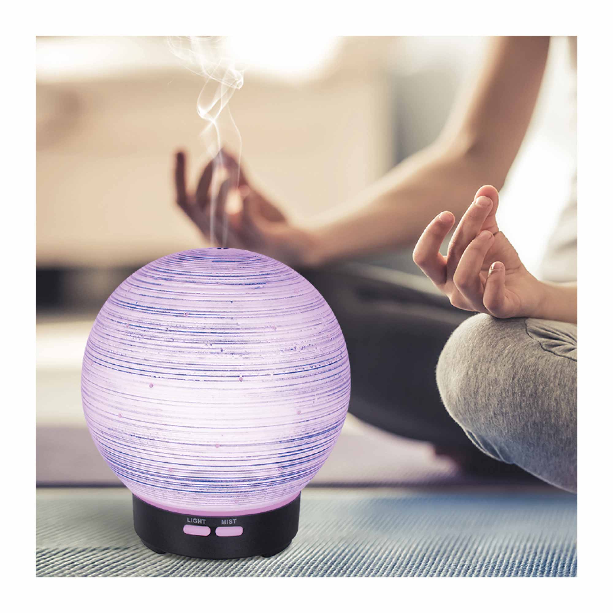 Essential Oil Aroma Diffuser - 100ml Ball Aromatherapy Ultrasonic Humidifier 3