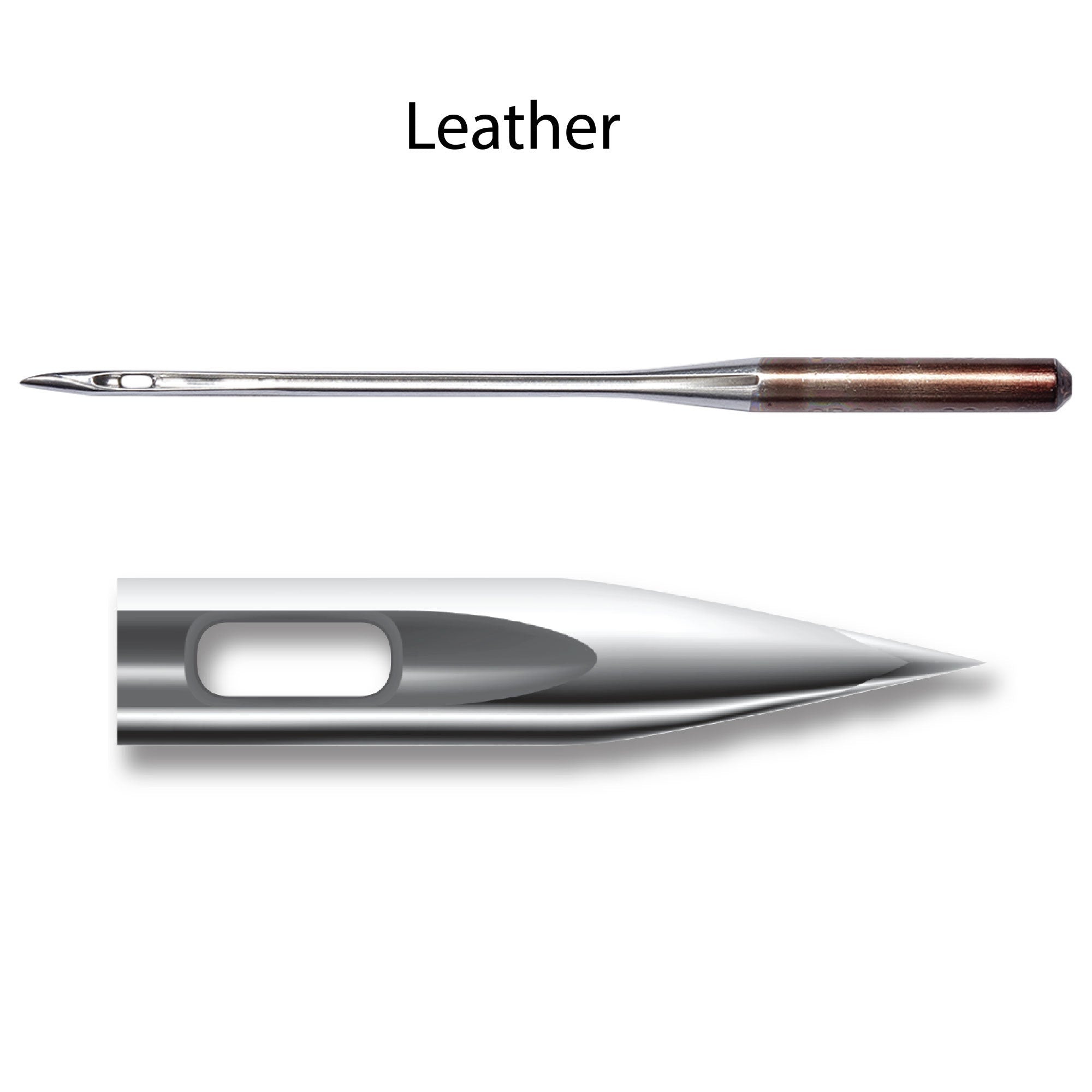 Klasse 80/90 Leather Sewing Machine Needles Assorted Sizes 6 Pack Chisel Point 3