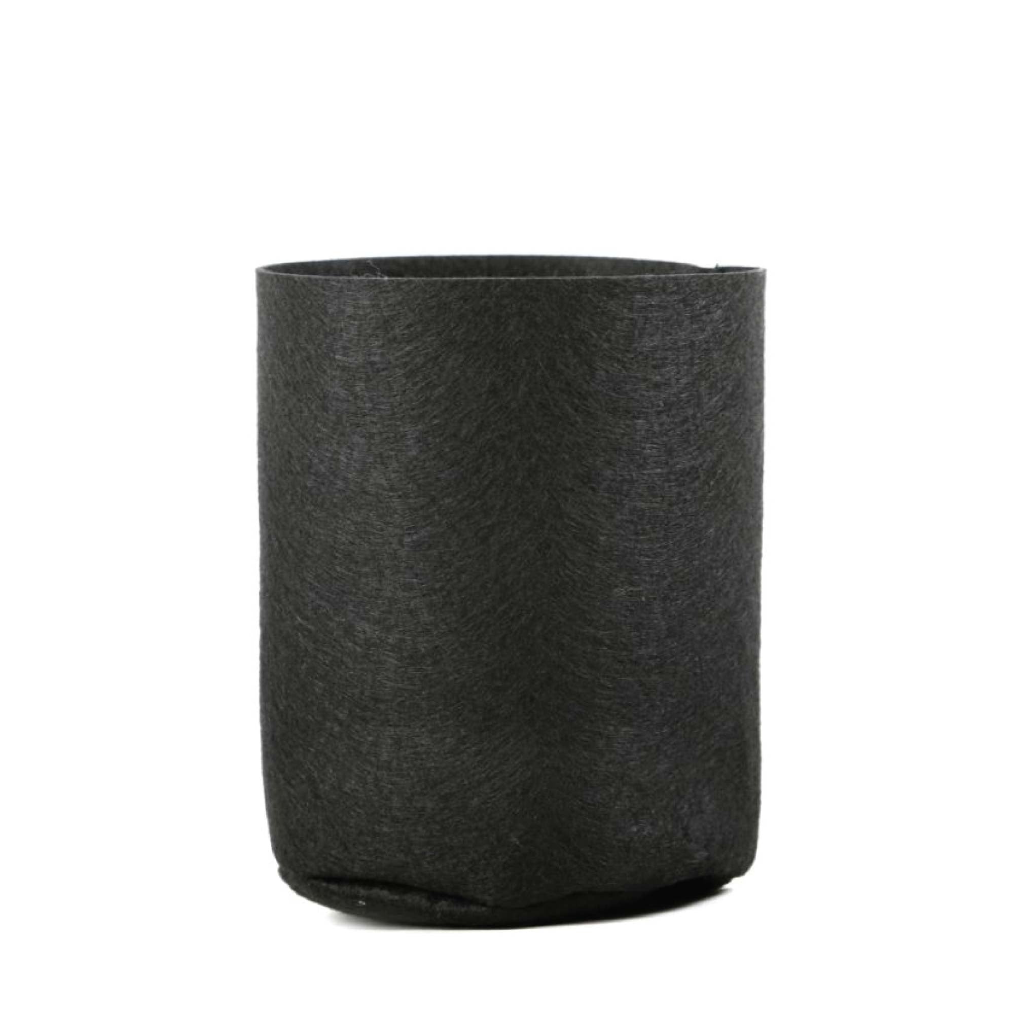 6 Pck 0.6 Gallon Fabric Flower Pots 2.4L Garden Planter Bags Black Felt Root Pouch 6