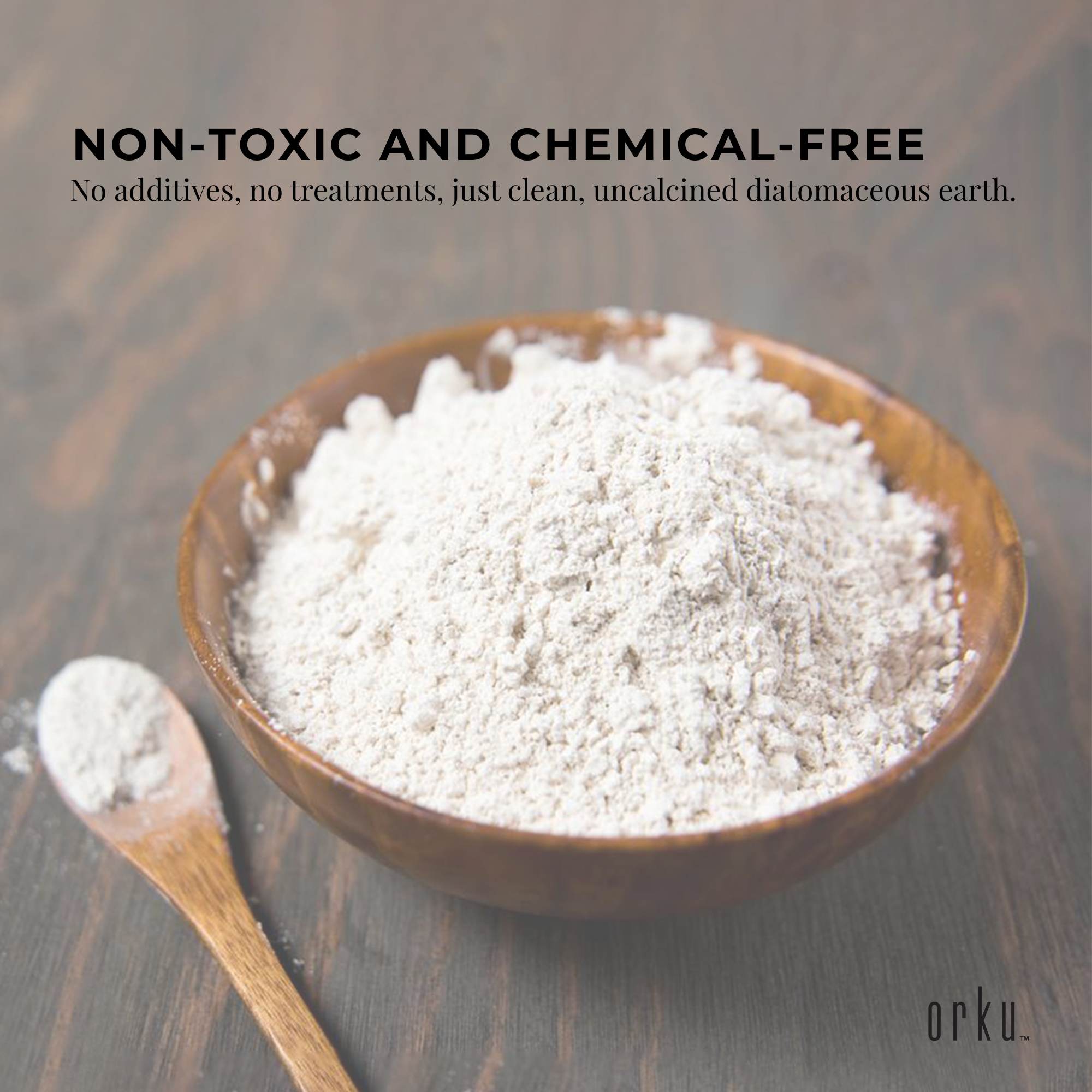 Orku 1Kg Fossil Shell Flour - Livestock Garden Pet Diatomaceous Earth 6