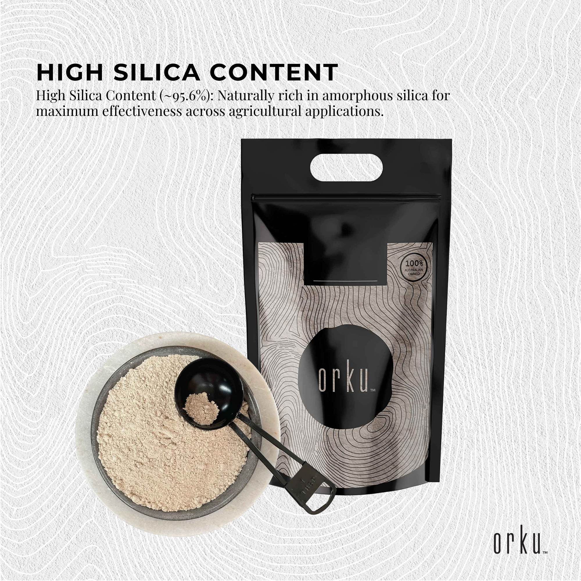 Orku 5Kg Fossil Shell Flour - Livestock Garden Pet Diatomaceous Earth 4