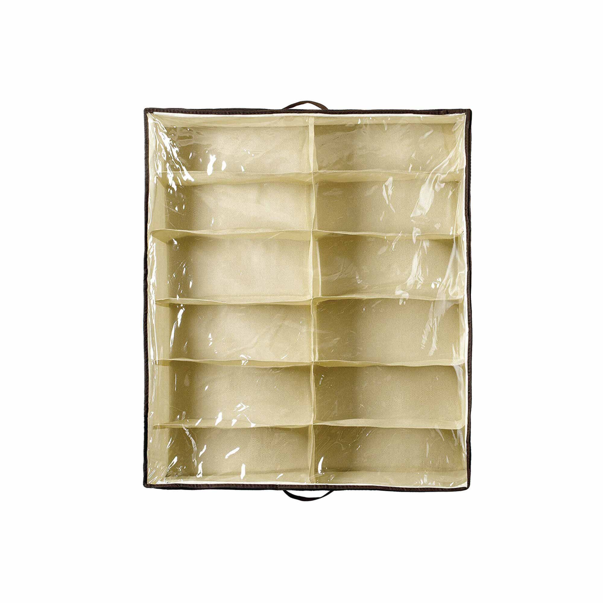 Shoe Organiser 12 Pair Under Bed Storage Zippered Breathable Wardrobe Closet Bag 3