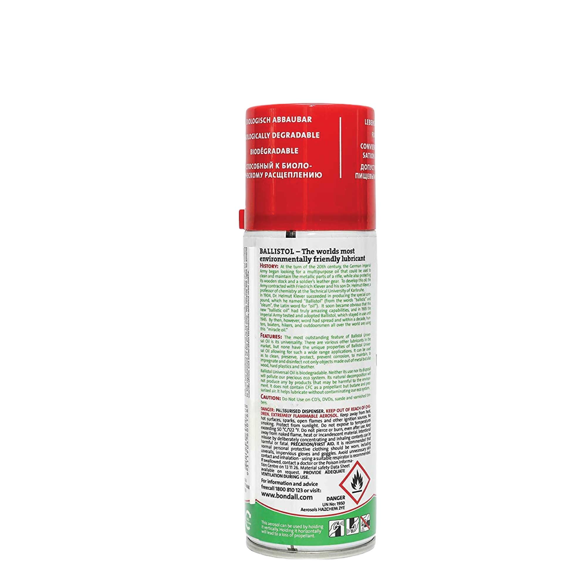 Ballistol 200ml Universal Oil Lubricant Spray Eco Biodegradable Cleaner 3