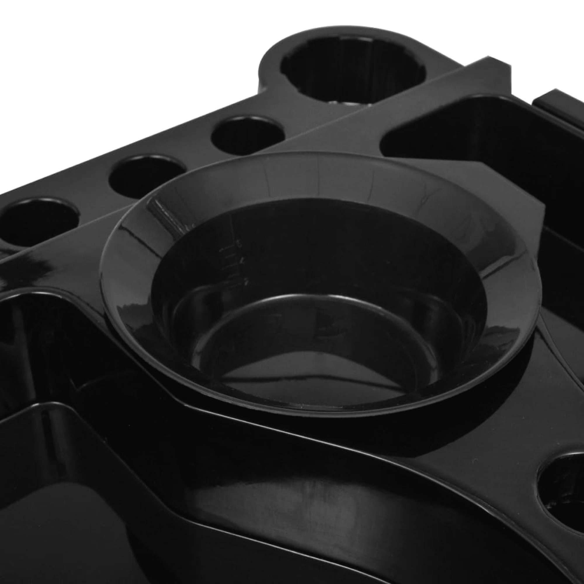 Ellie & Ruby 6 Tier Hairdressing Trolley Black 82x49x32cm Salon Rolling Cart 4