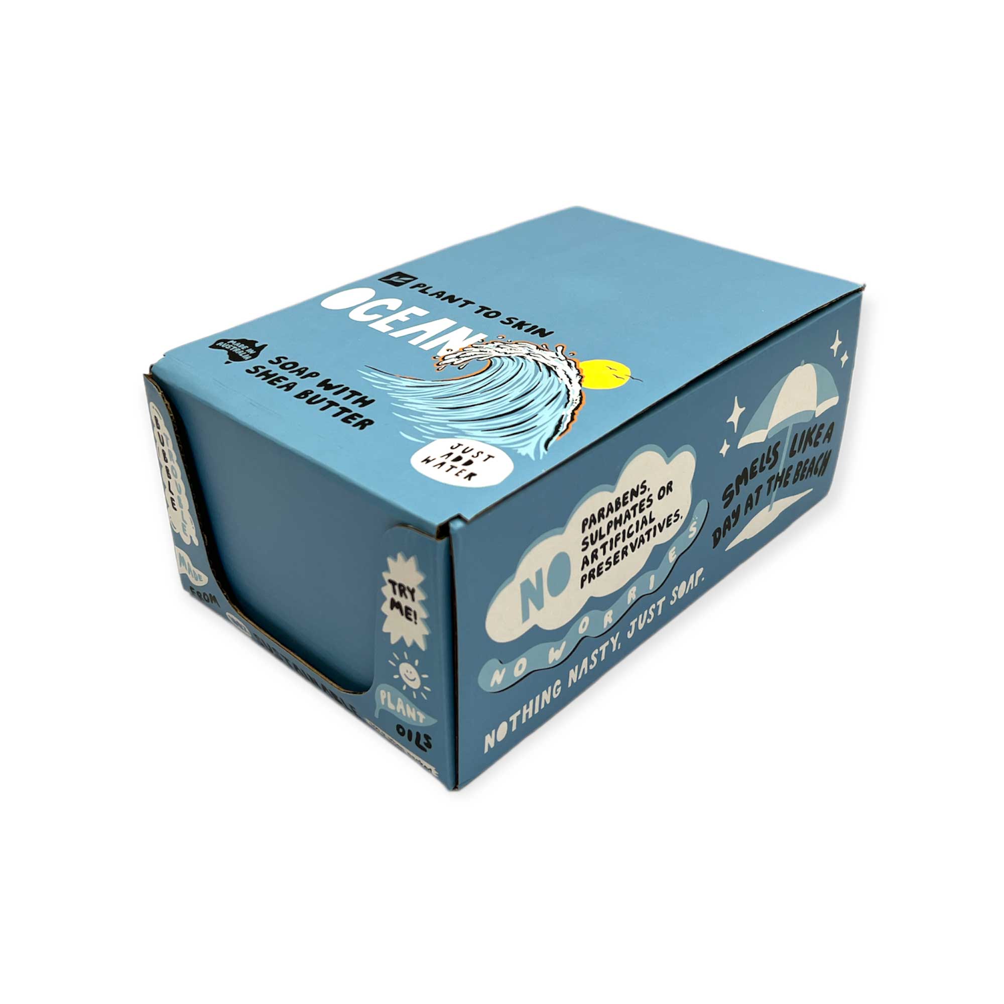 32x 100g Plant Oil Soap Ocean Scented - Pure Natural Vegetable Bar