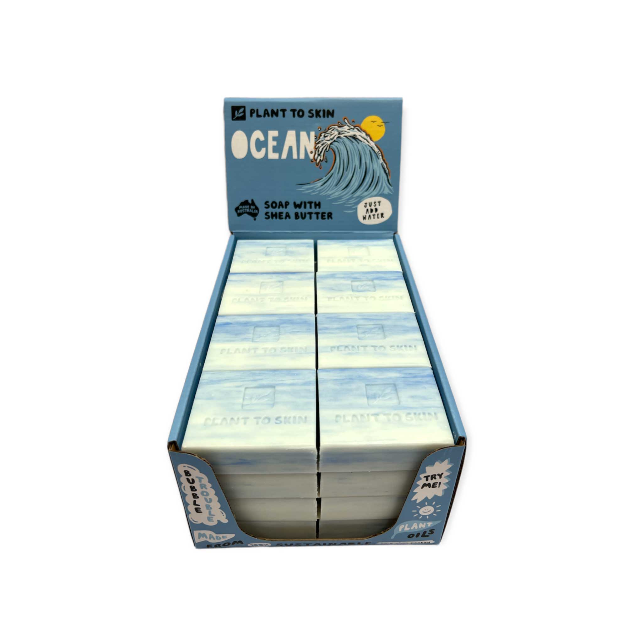 32x 100g Plant Oil Soap Ocean Scented - Pure Natural Vegetable Bar 3