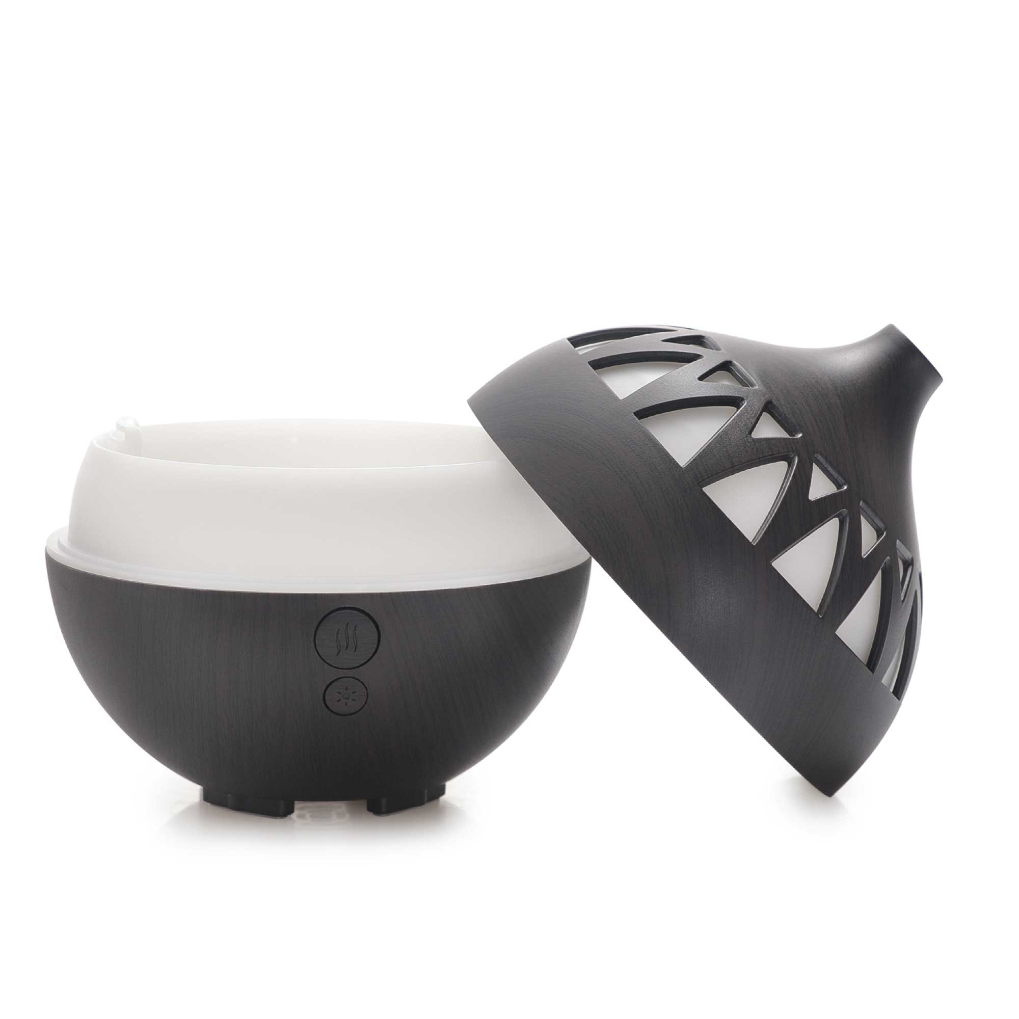 Essential Oil Aroma Diffuser - 180ml USB LED Dark Wood Mist Humidifier 3