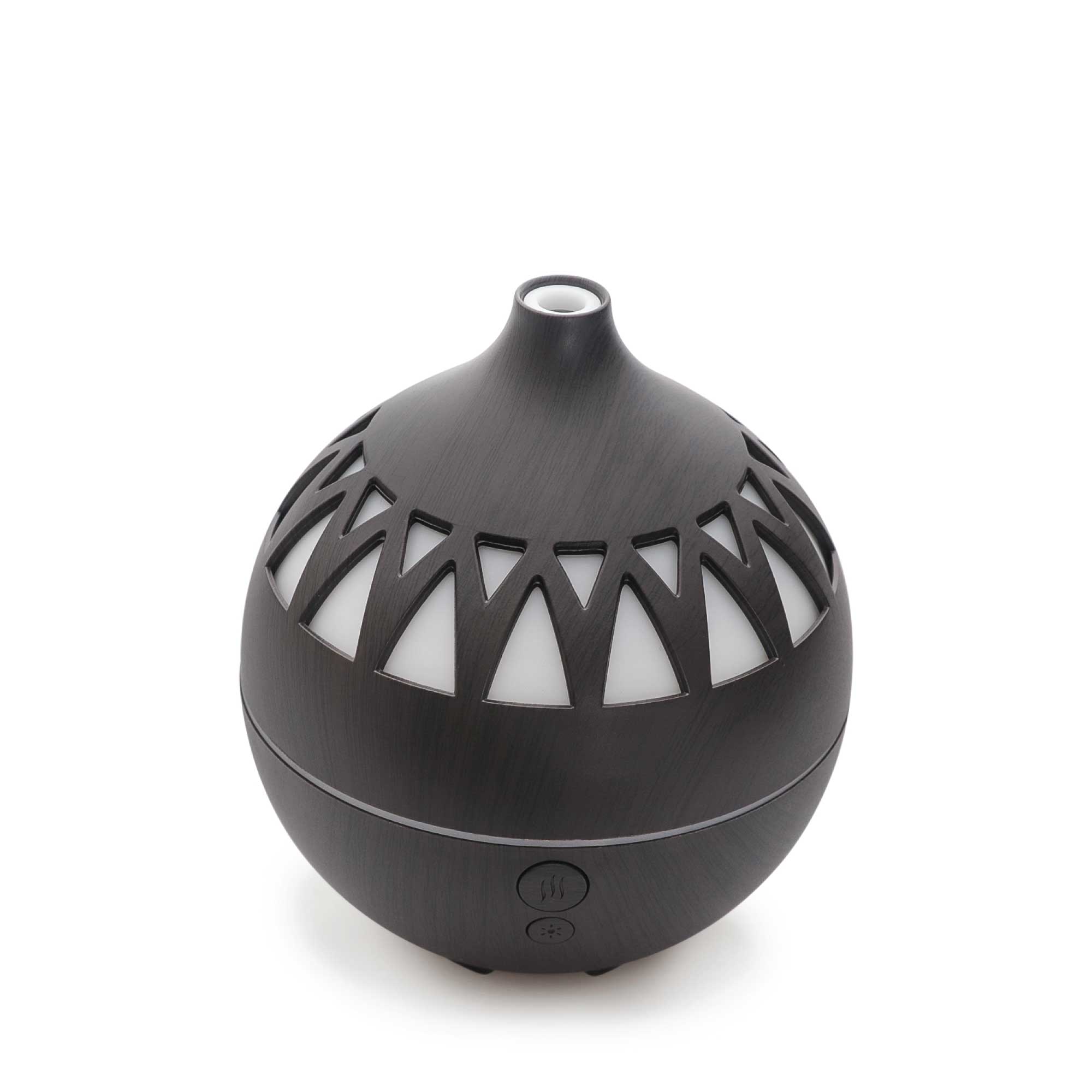 Essential Oil Aroma Diffuser - 180ml USB LED Dark Wood Mist Humidifier 4