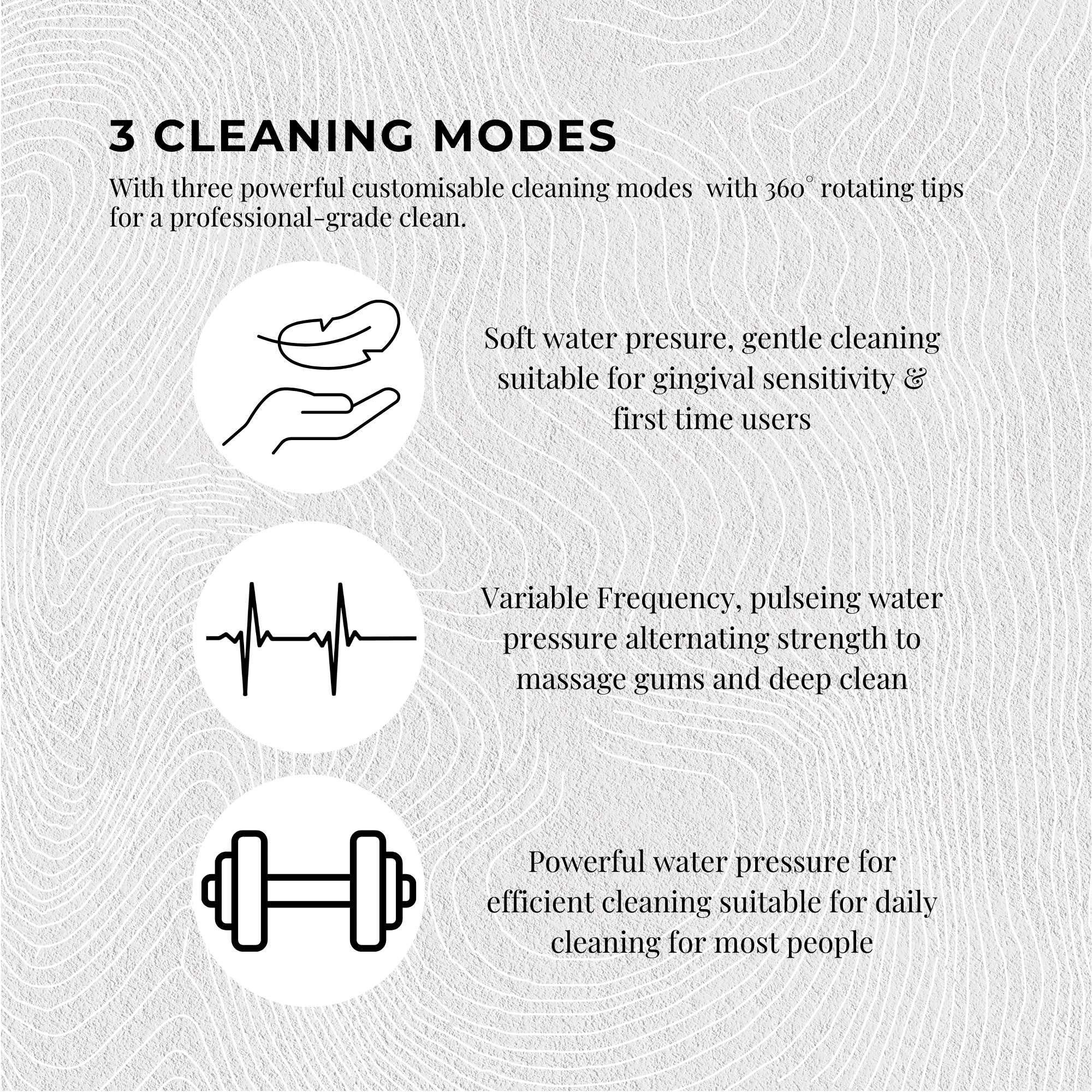 Teeth Water Flosser Rechargeable Cordless Cleaner - Travel Oral Irrigator White 7